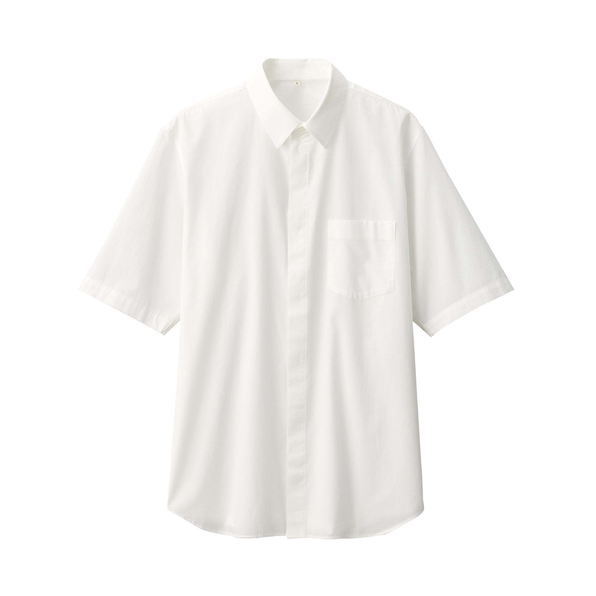 Labo Men's Poplin Layered Short Sleeve Shirt