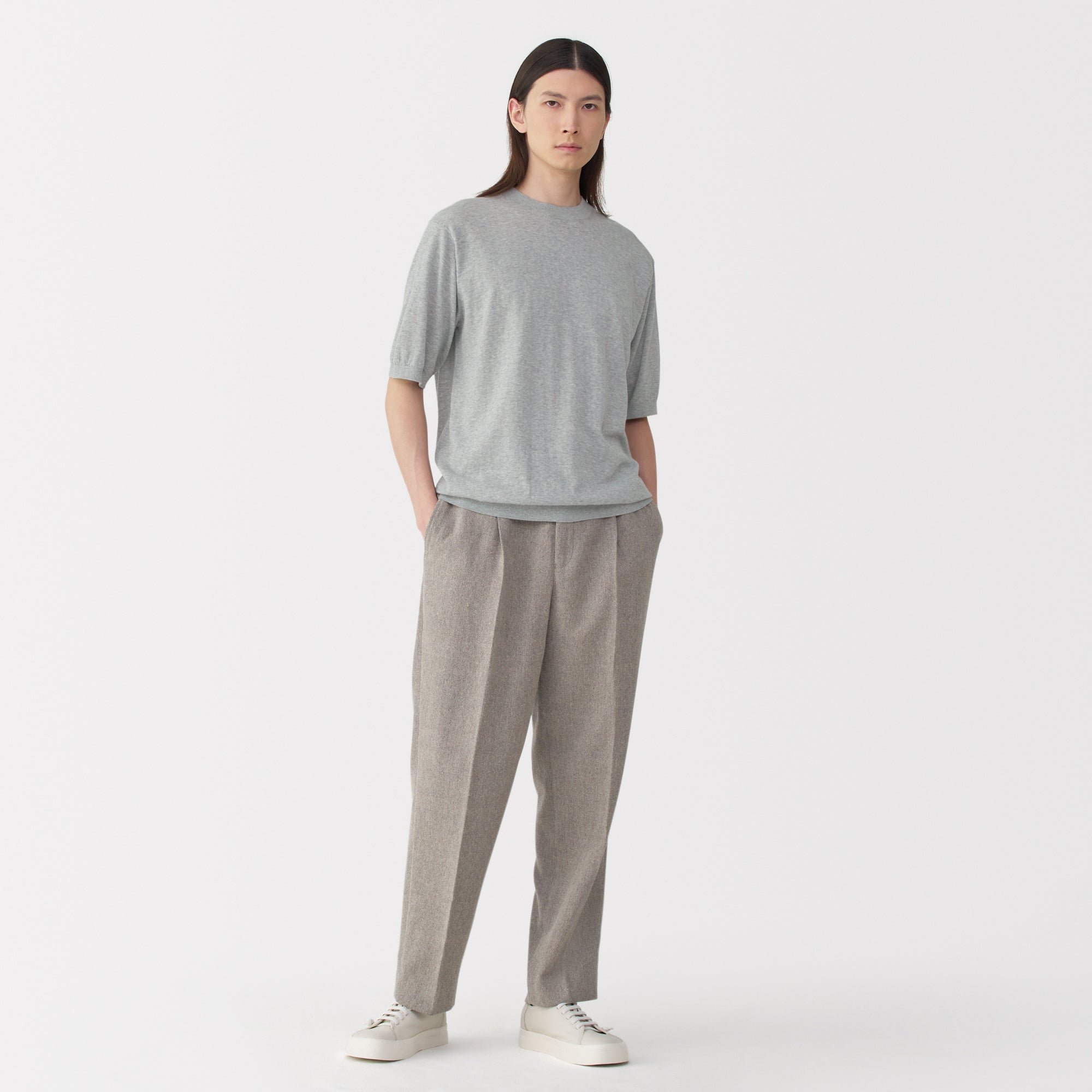 Labo Men's Cotton High Gauge Knit Short Sleeve Pullover