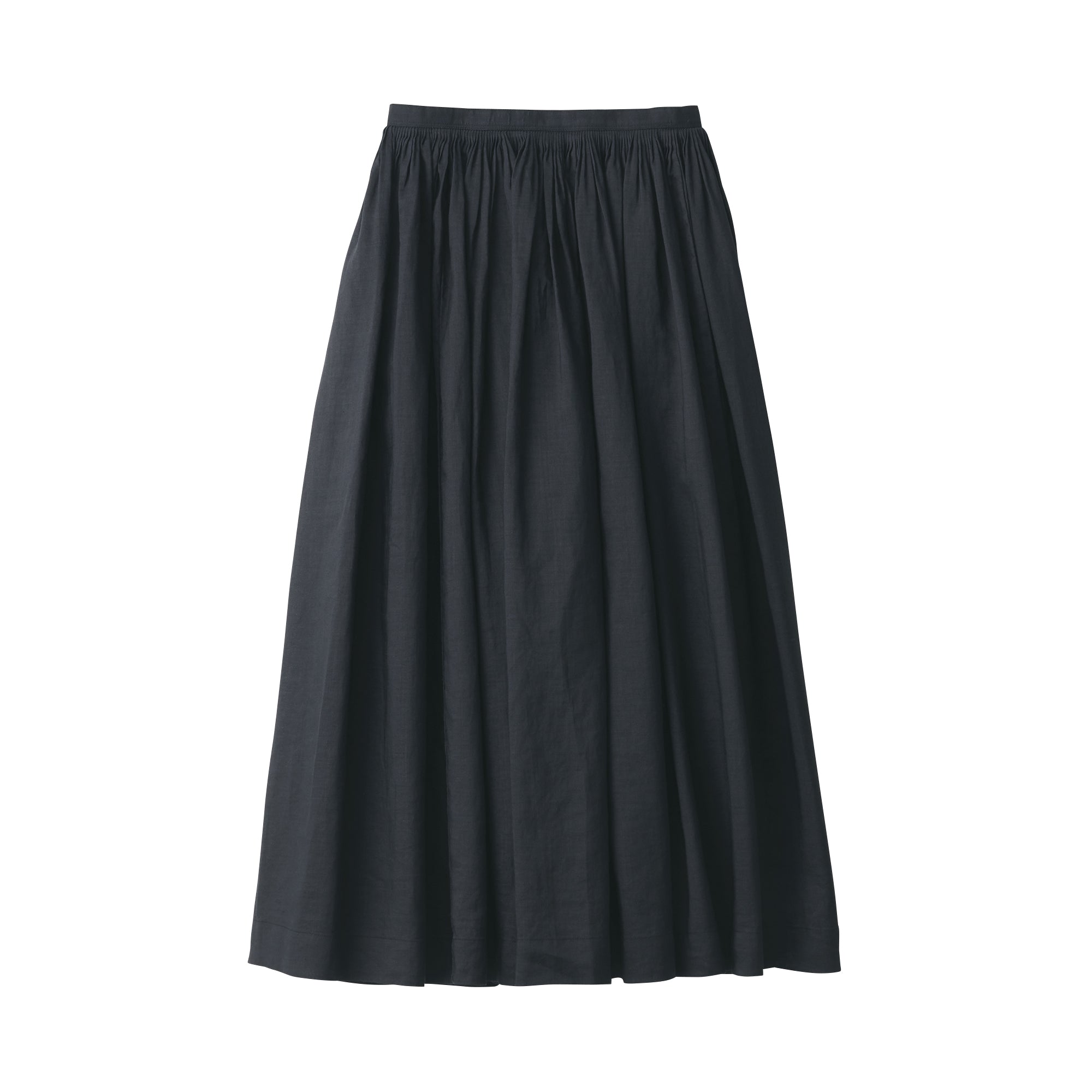 Labo Women's Ramie Fabric Tucked Skirt