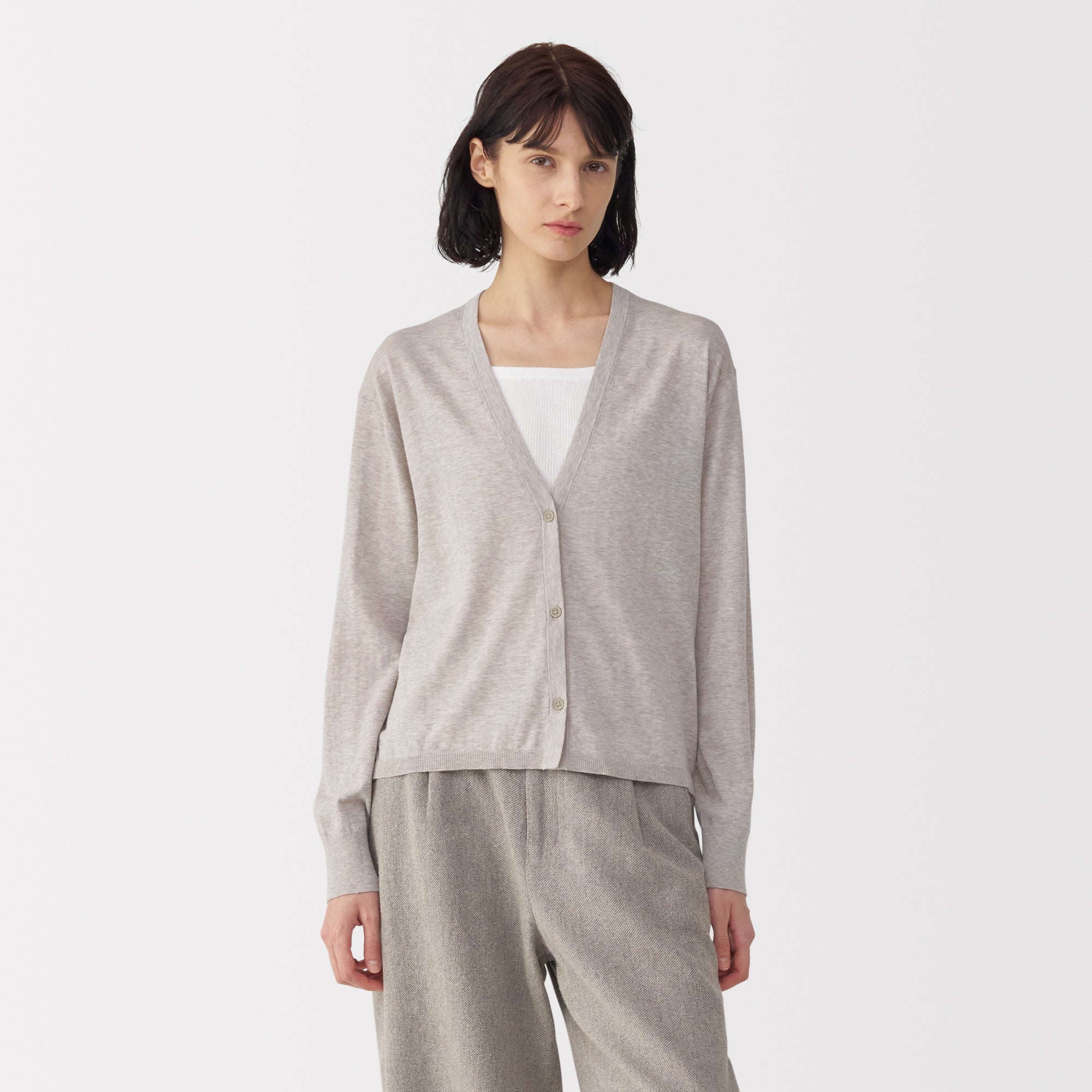 Labo Women's Cotton High Gauge Knit Cardigan