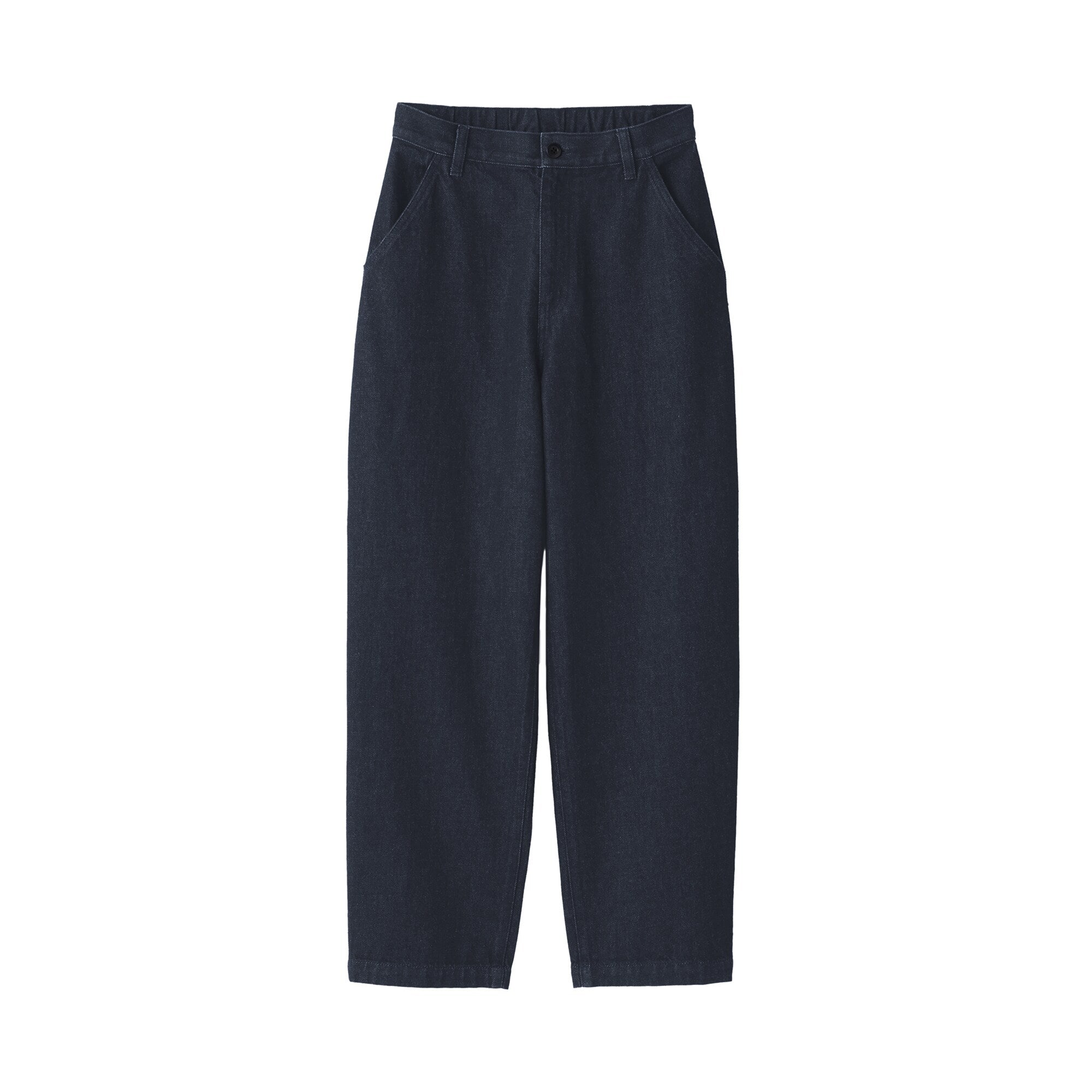 Women's Kapok Blend Denim Wide Tapered Pants