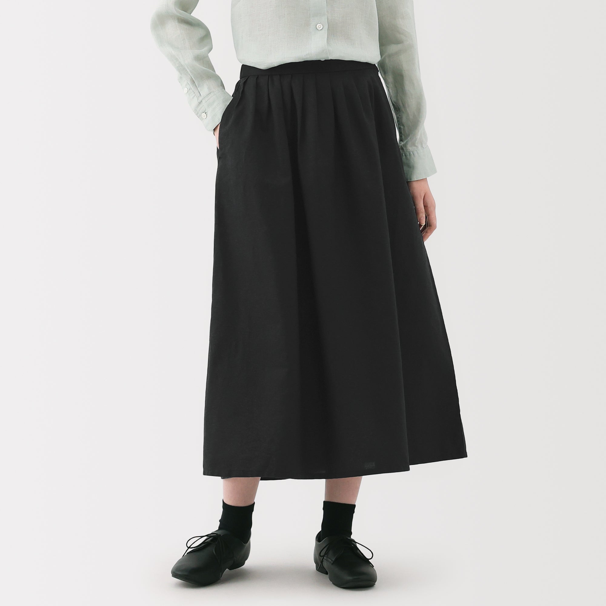 Women's Hemp Cotton Easy Long Skirt