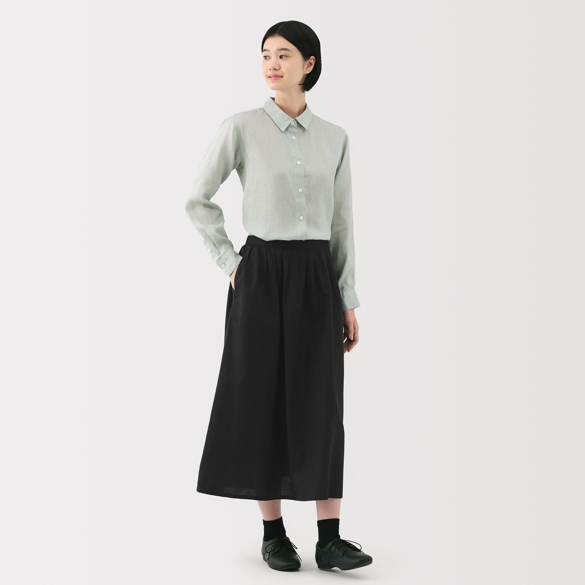 Women's Hemp Cotton Easy Long Skirt