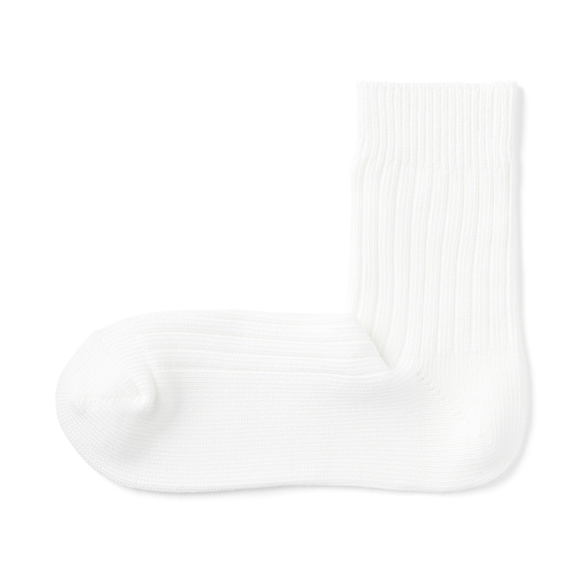 Right Angle Ribbed Thick Short Socks