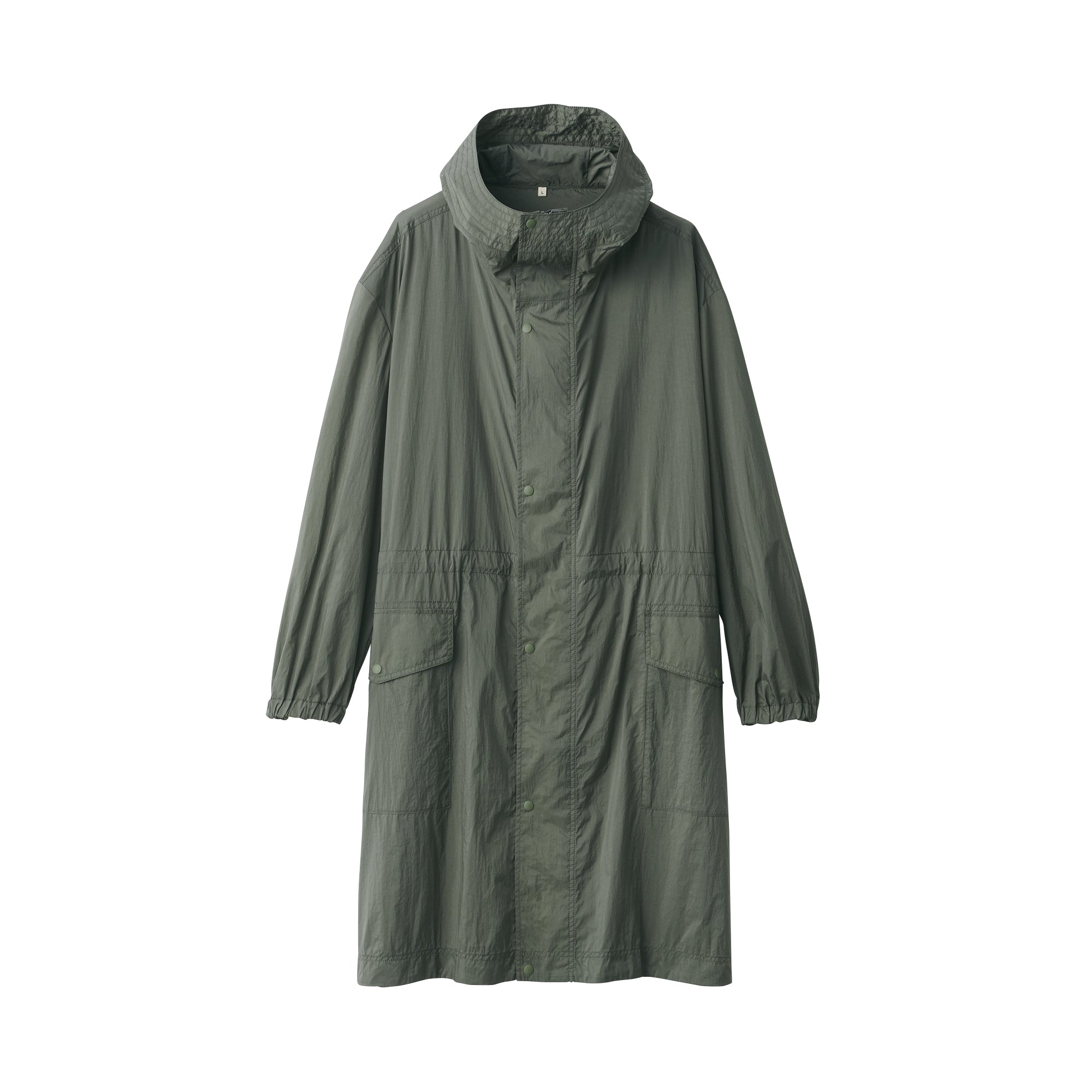 Labo Men's Light Waterproof Nylon Hooded Coat