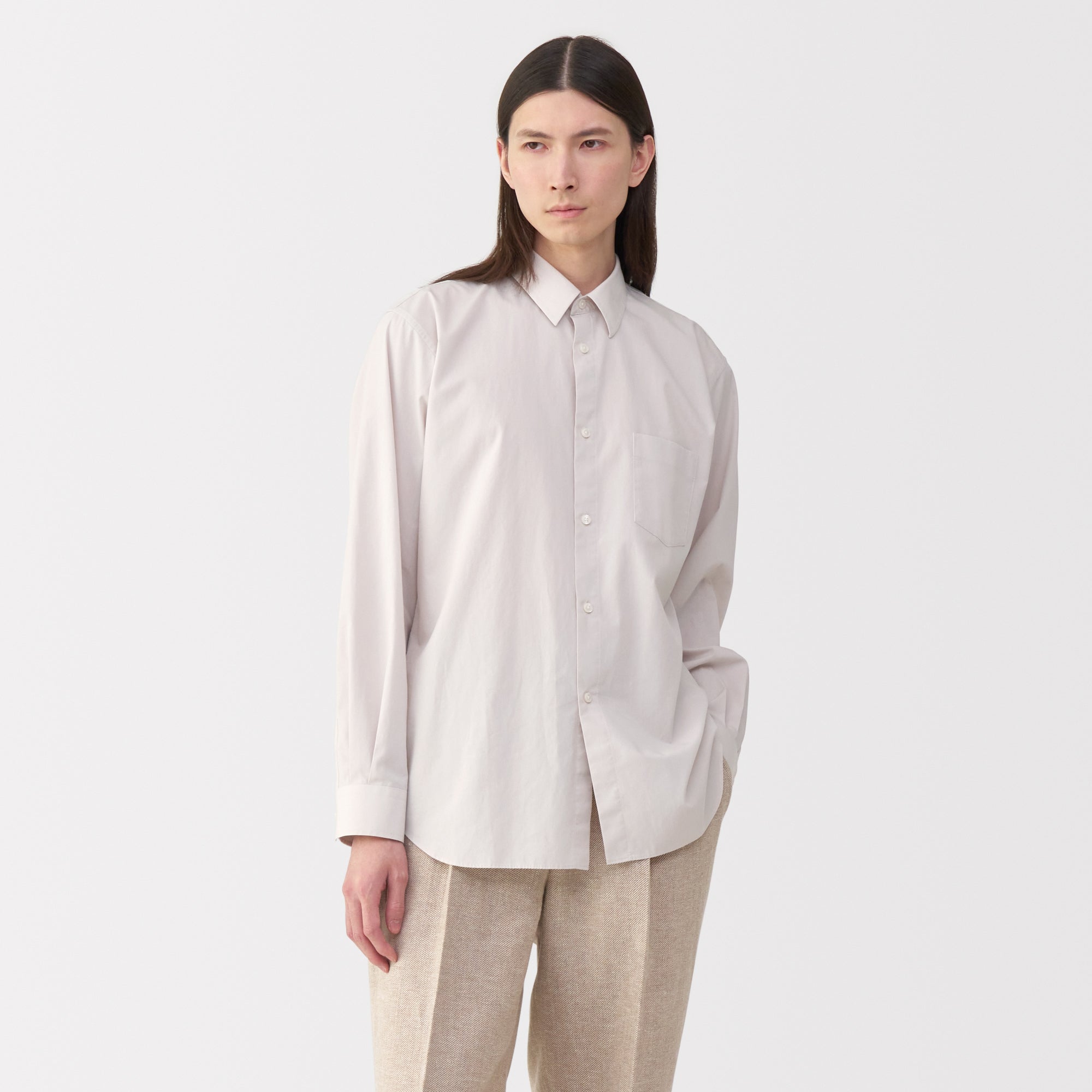 Labo Men's Poplin Regular Collar Shirt
