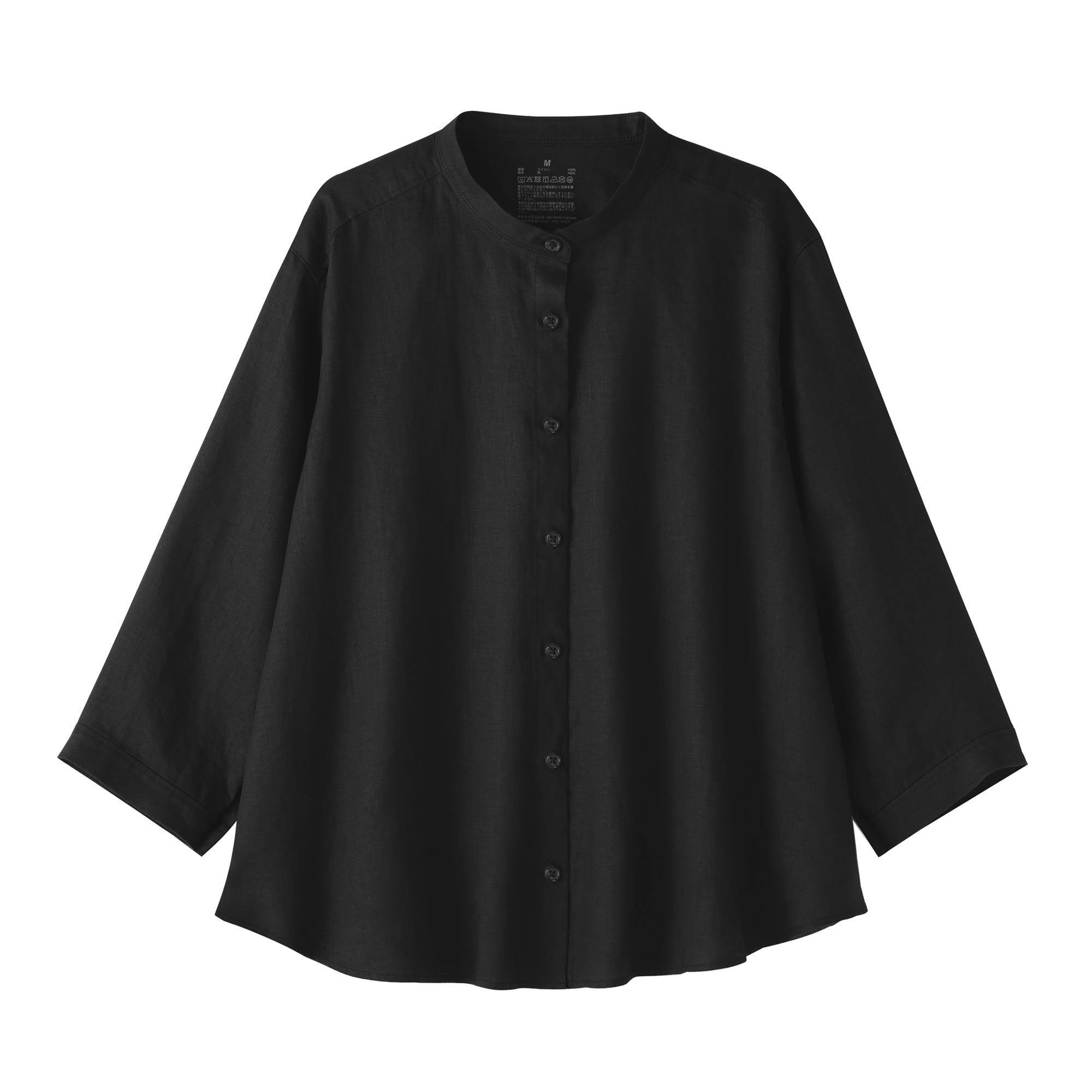 Women's Washed Linen 3/4 Sleeve Blouse