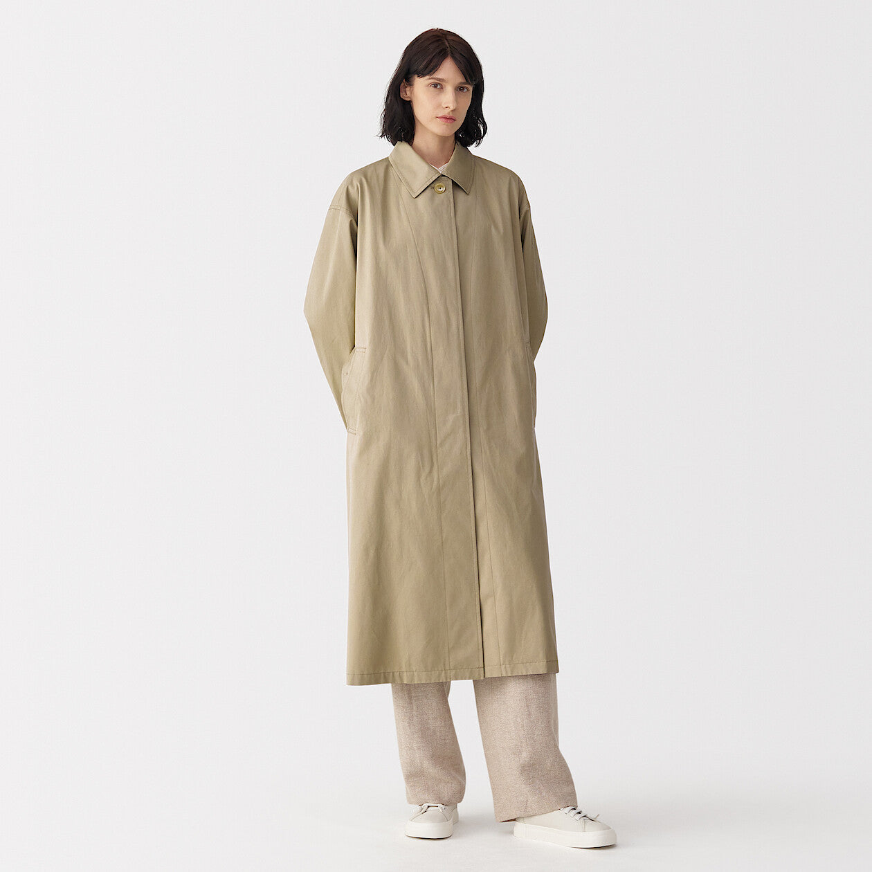 Labo Women's High Density Cotton Single Breasted Coat