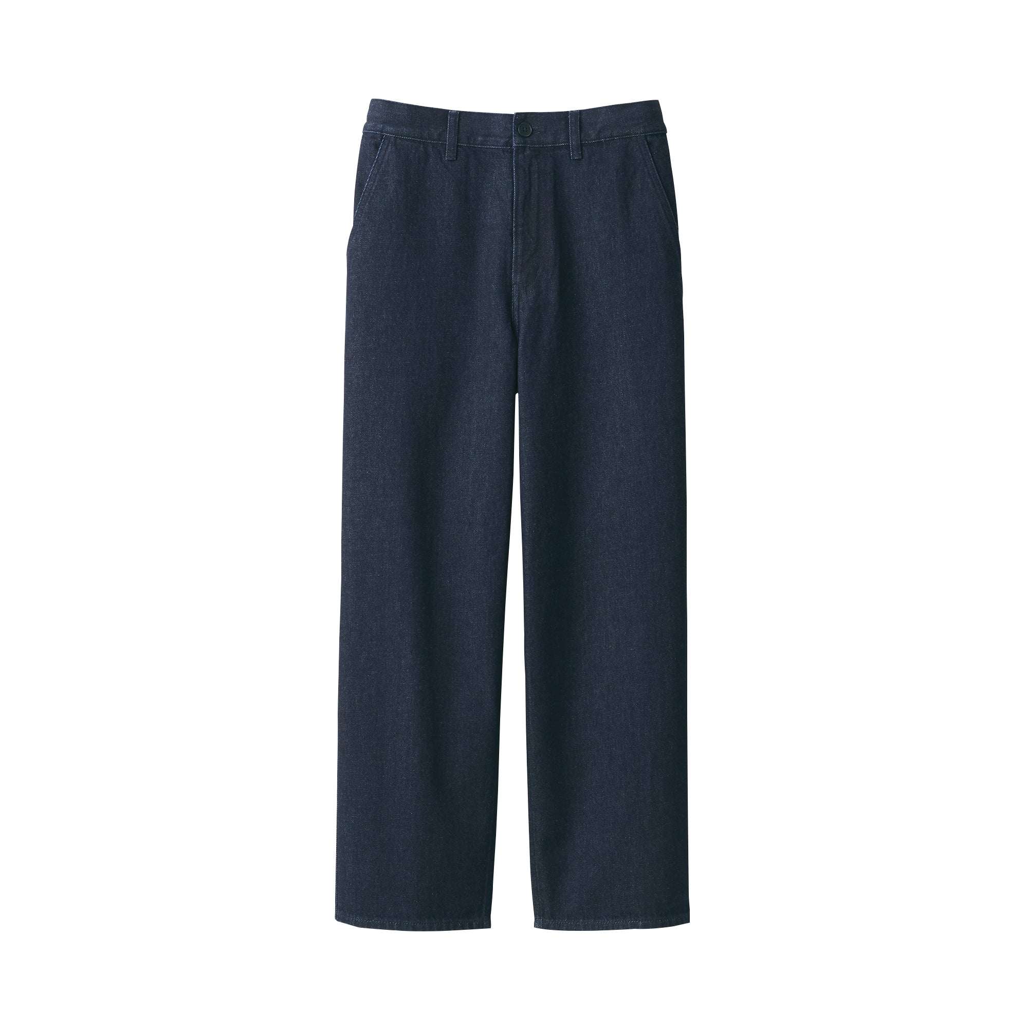 Men's Kapok Blend Denim Wide Pants