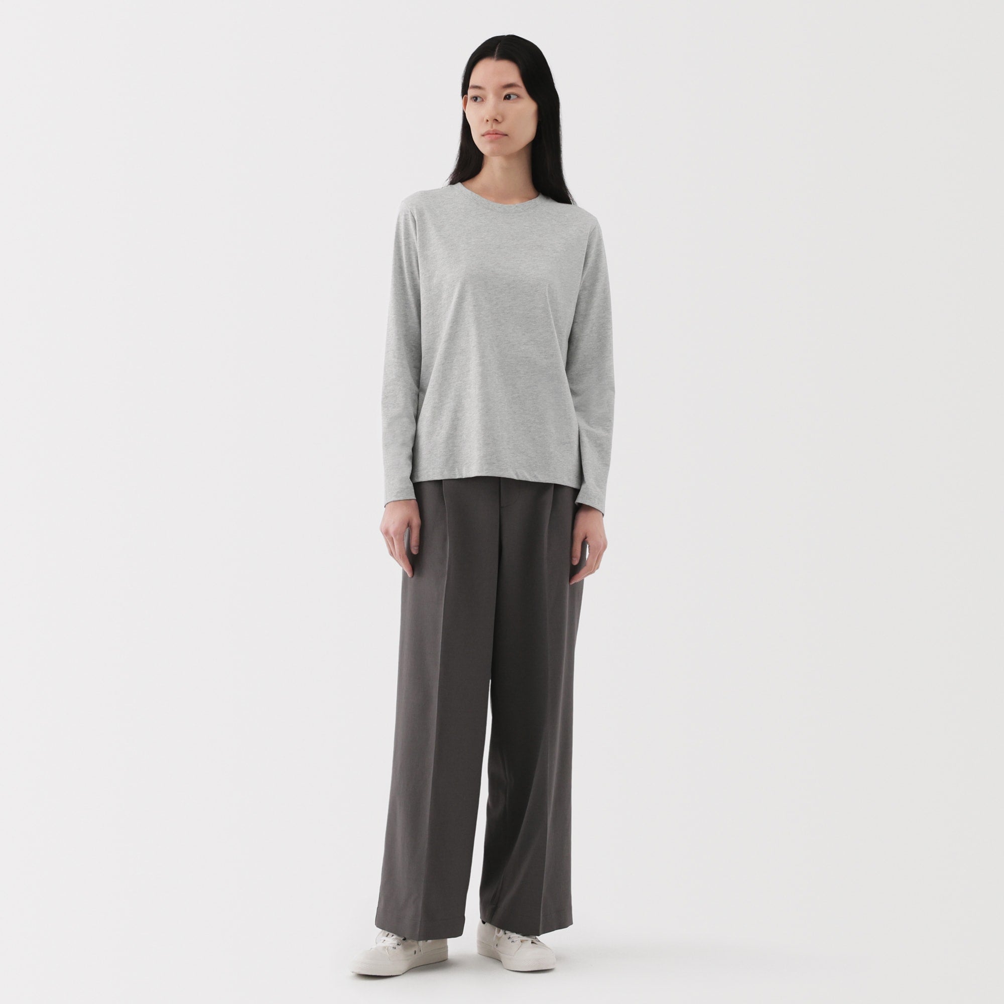 Women's Jersey Crew Neck Long Sleeve T-Shirt
