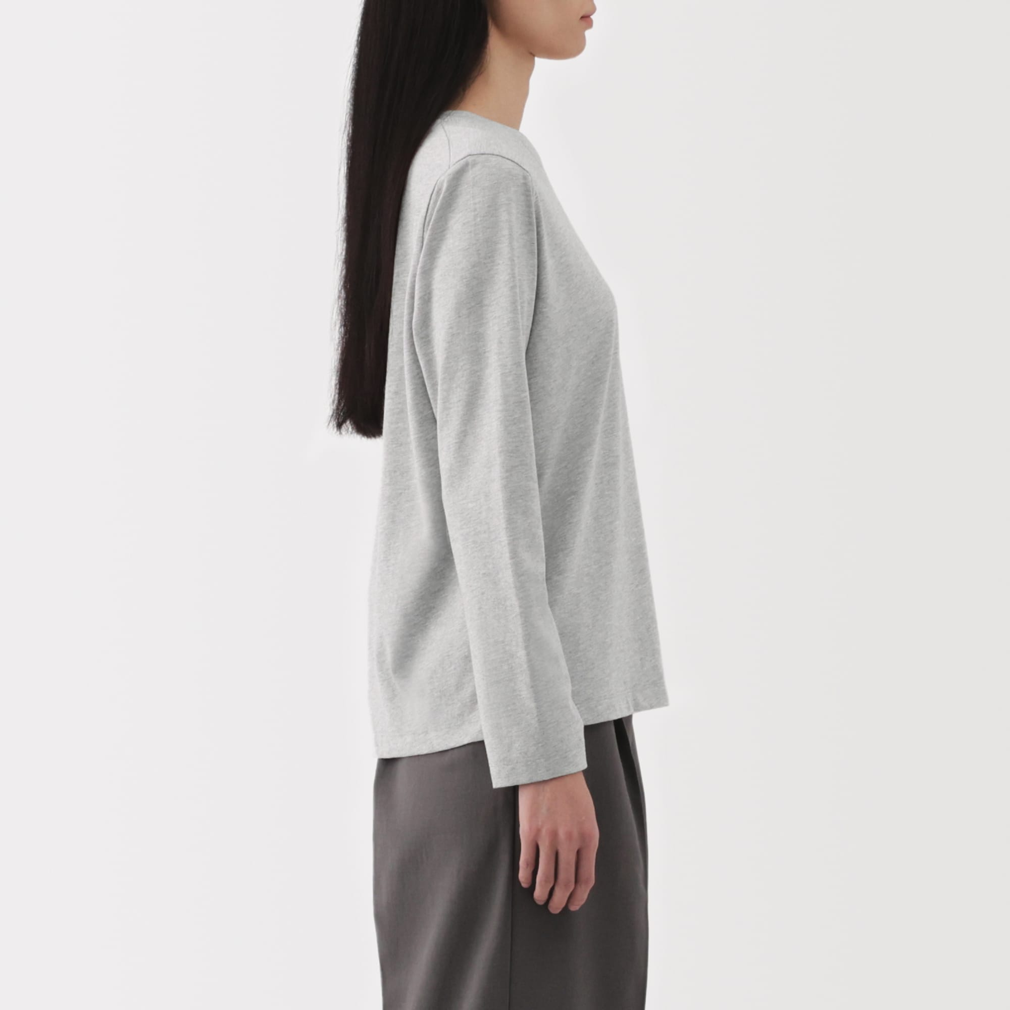Women's Jersey Crew Neck Long Sleeve T-Shirt