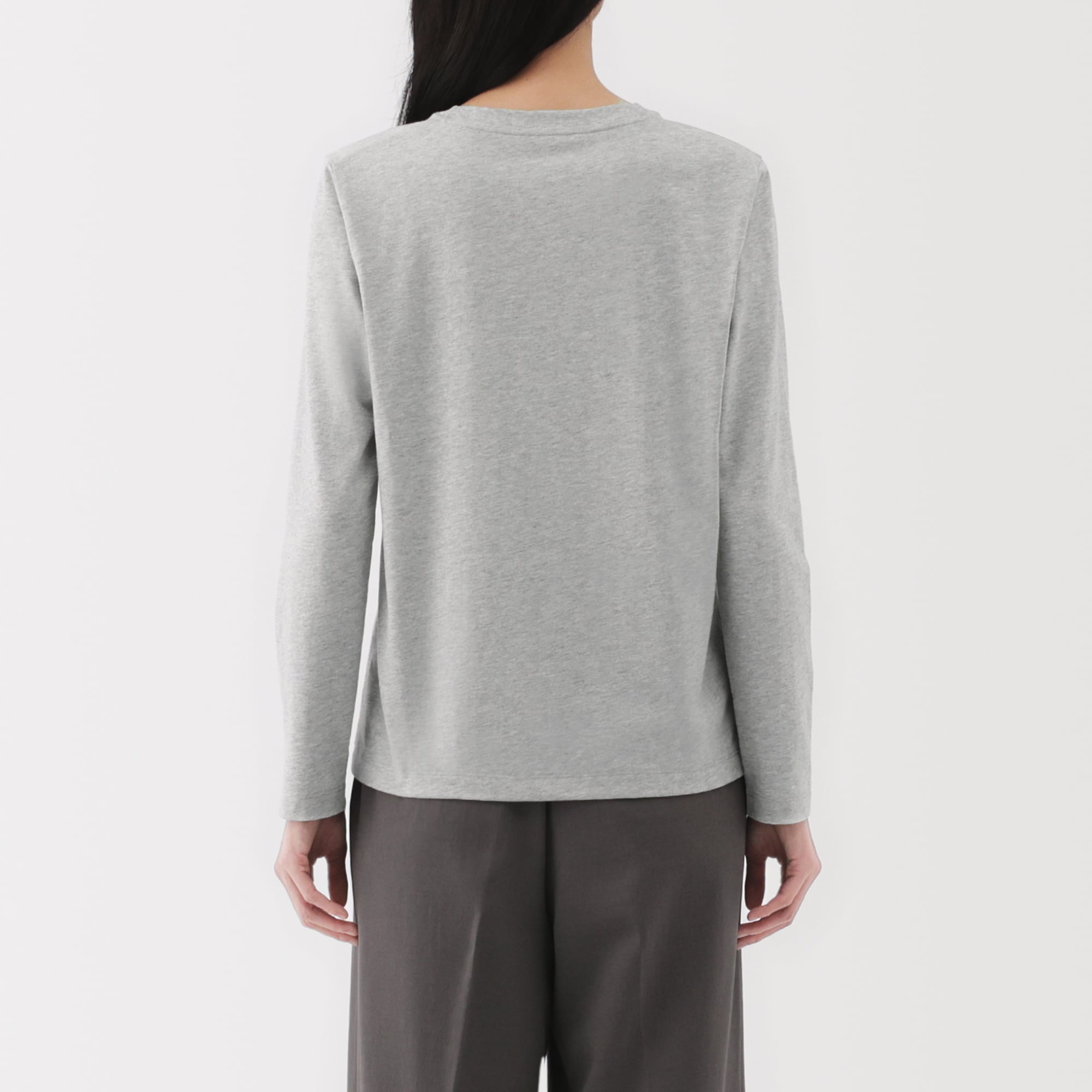 Women's Jersey Crew Neck Long Sleeve T-Shirt