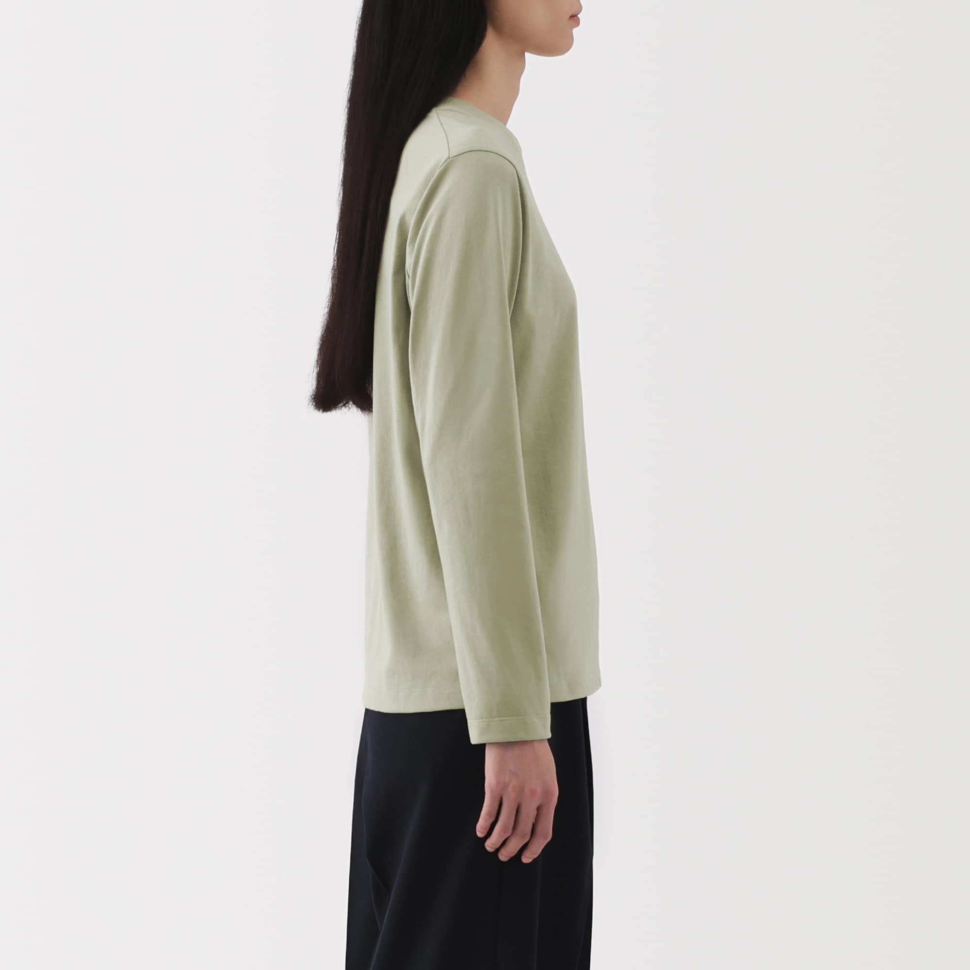 Women's Jersey Crew Neck Long Sleeve T-Shirt
