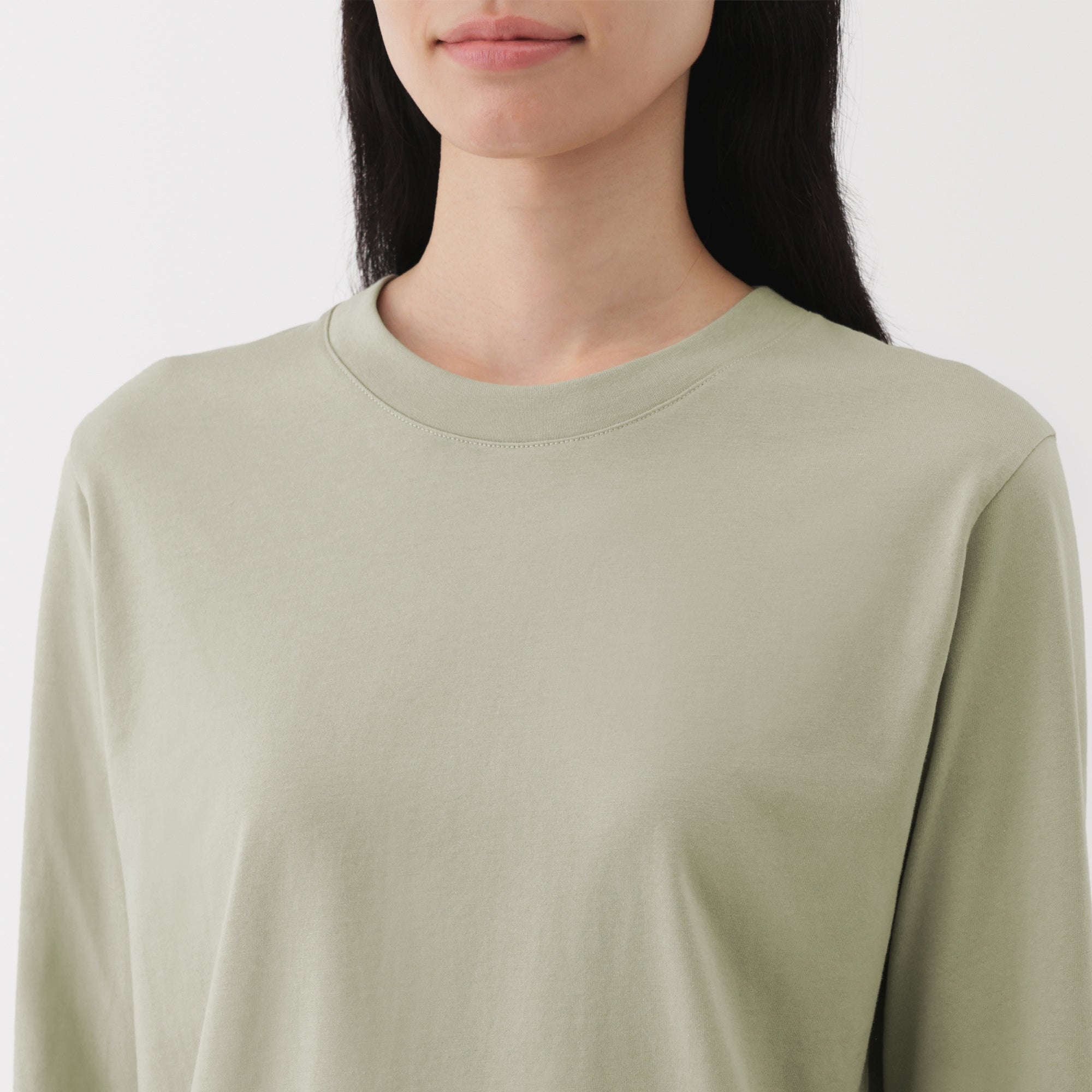 Women's Jersey Crew Neck Long Sleeve T-Shirt