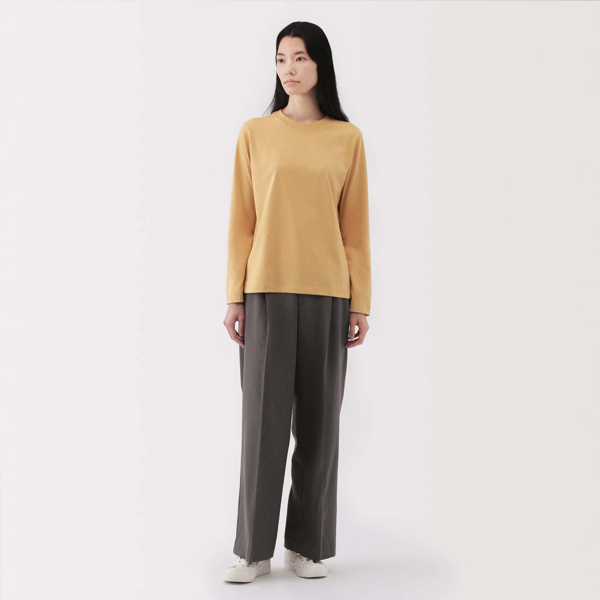 Women's Jersey Crew Neck Long Sleeve T-Shirt