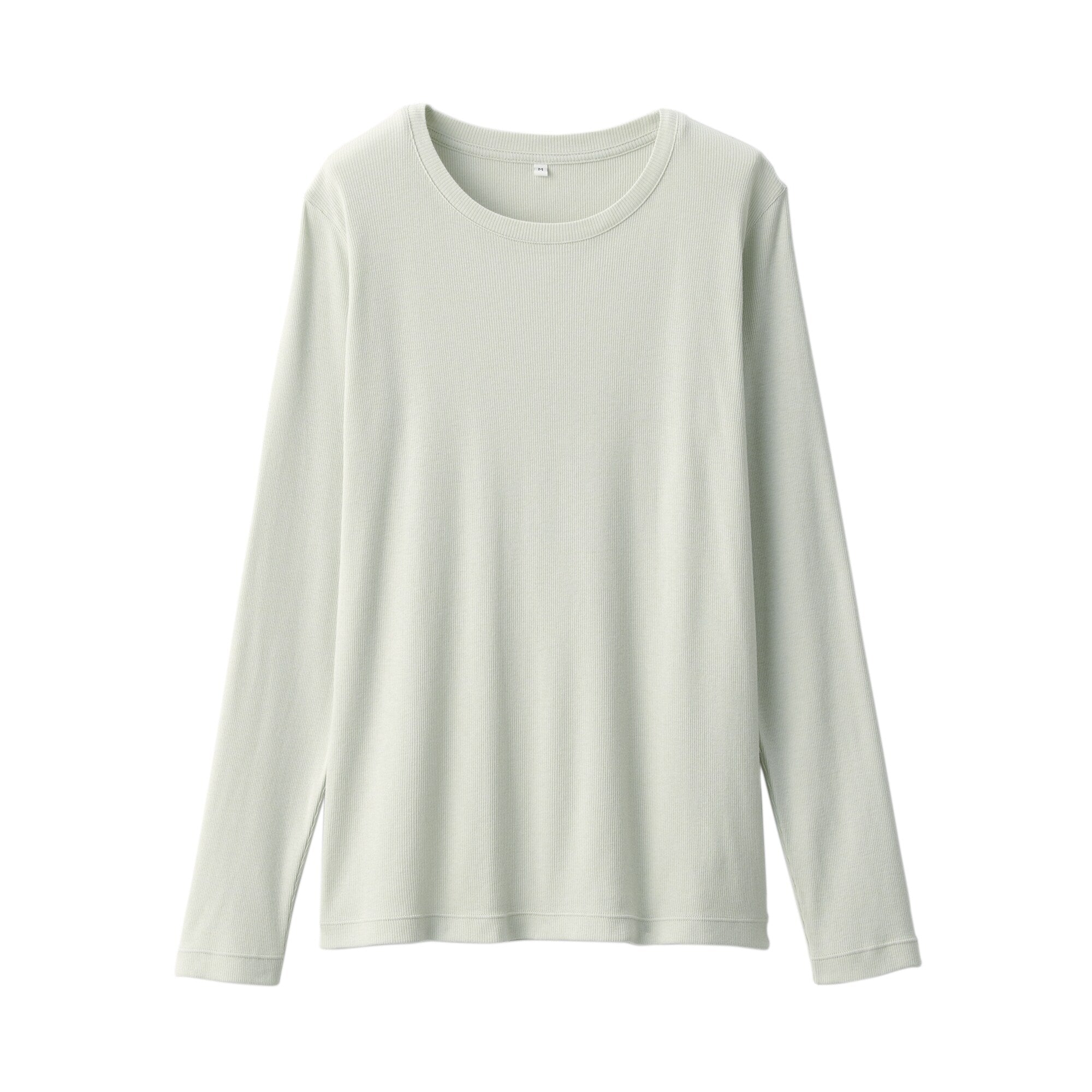 Women's Soy Fibre Blend Ribbed Crew Neck Long Sleeve T-Shirt