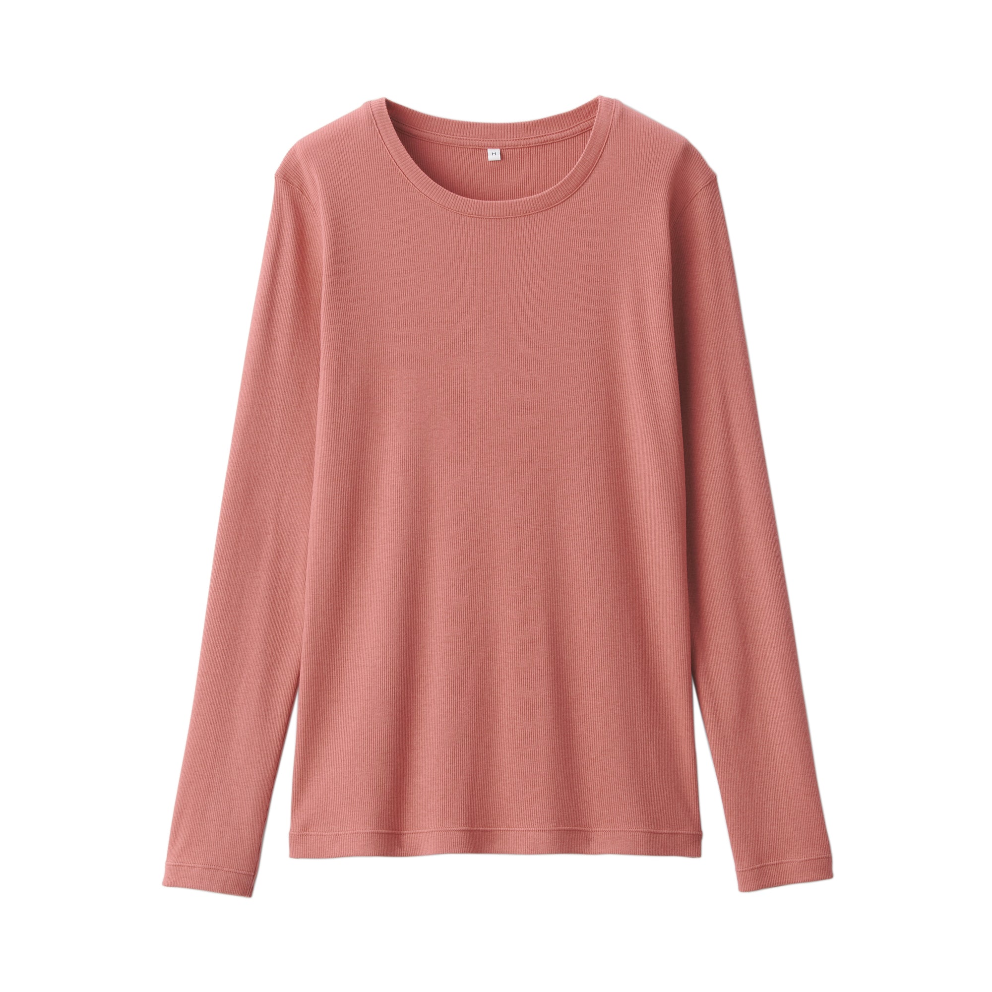 Women's Soy Fibre Blend Ribbed Crew Neck Long Sleeve T-Shirt