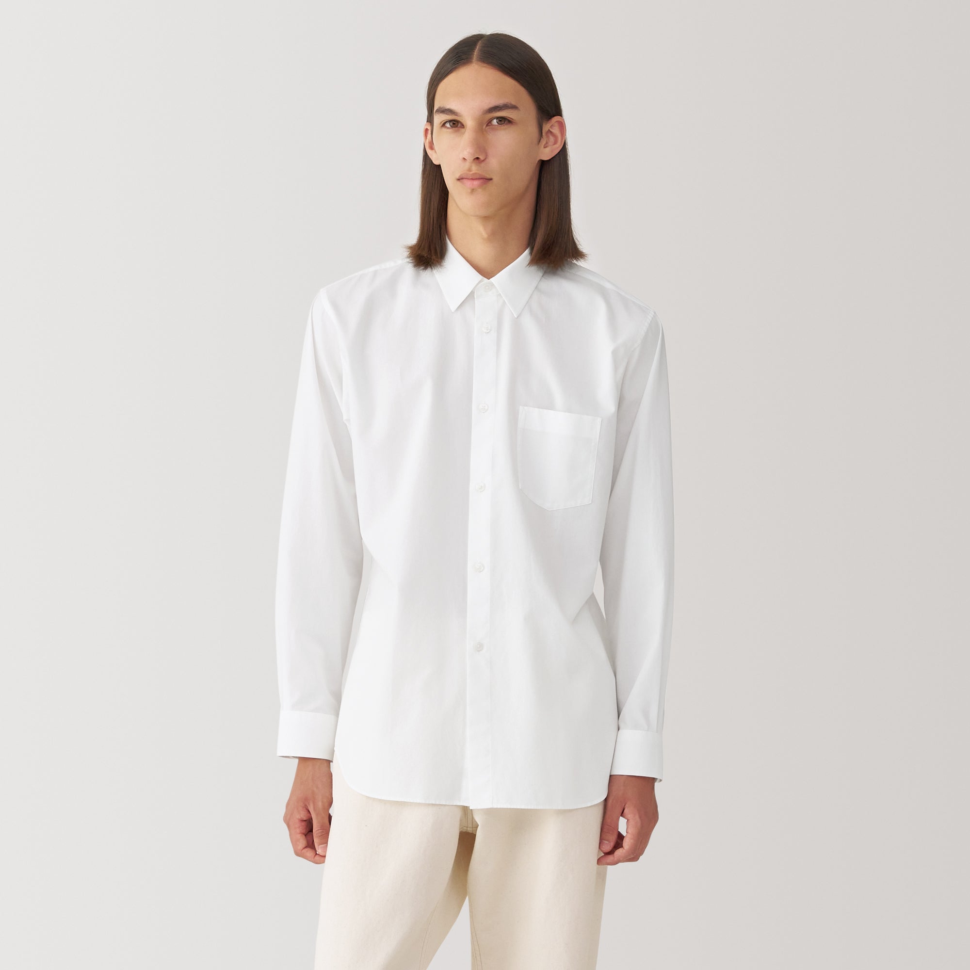 Labo Men's Poplin Regular Collar Shirt