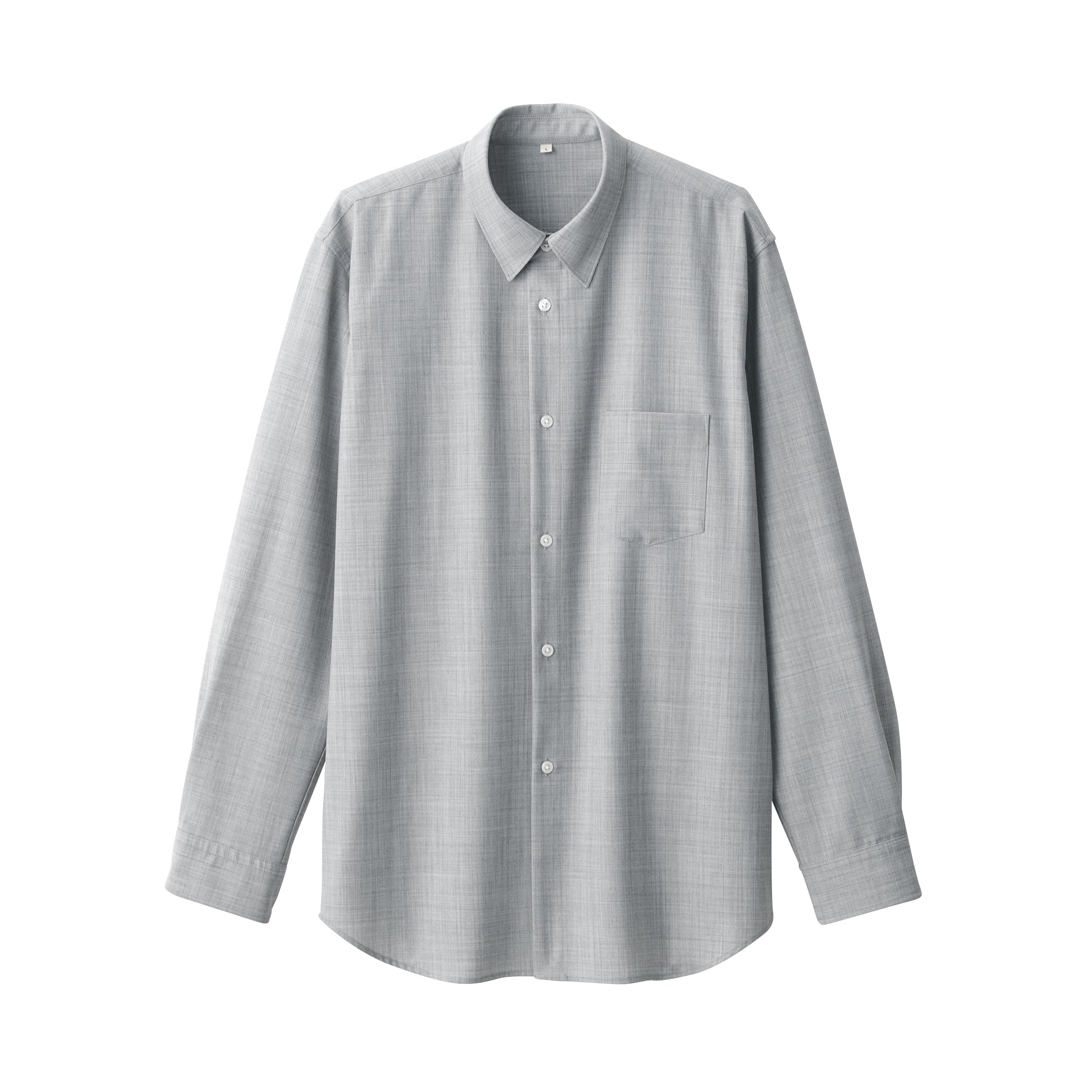 Labo Men's Wool Blend Regular Collar Shirt