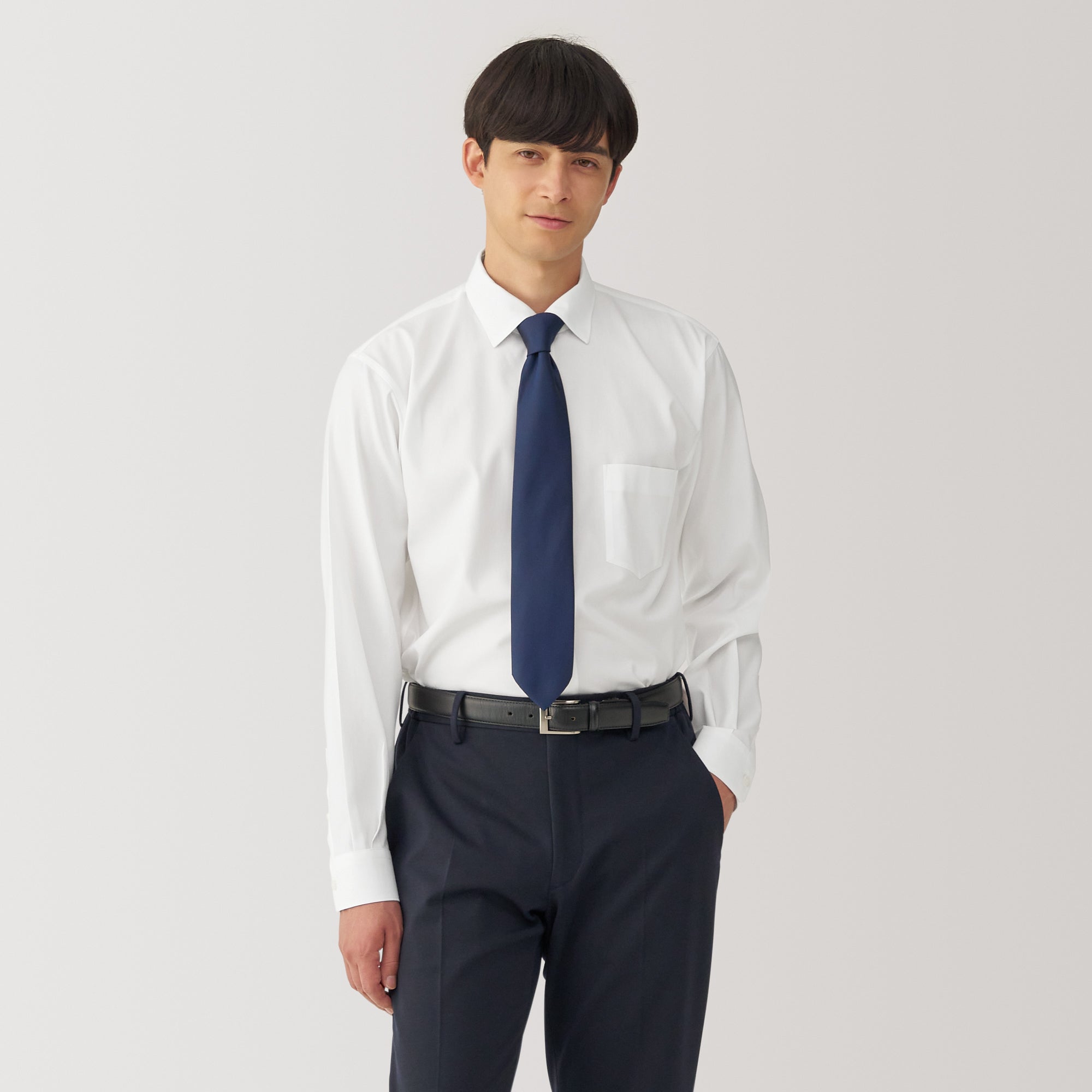 Men's Non-Iron Semi Wide Collar Shirt
