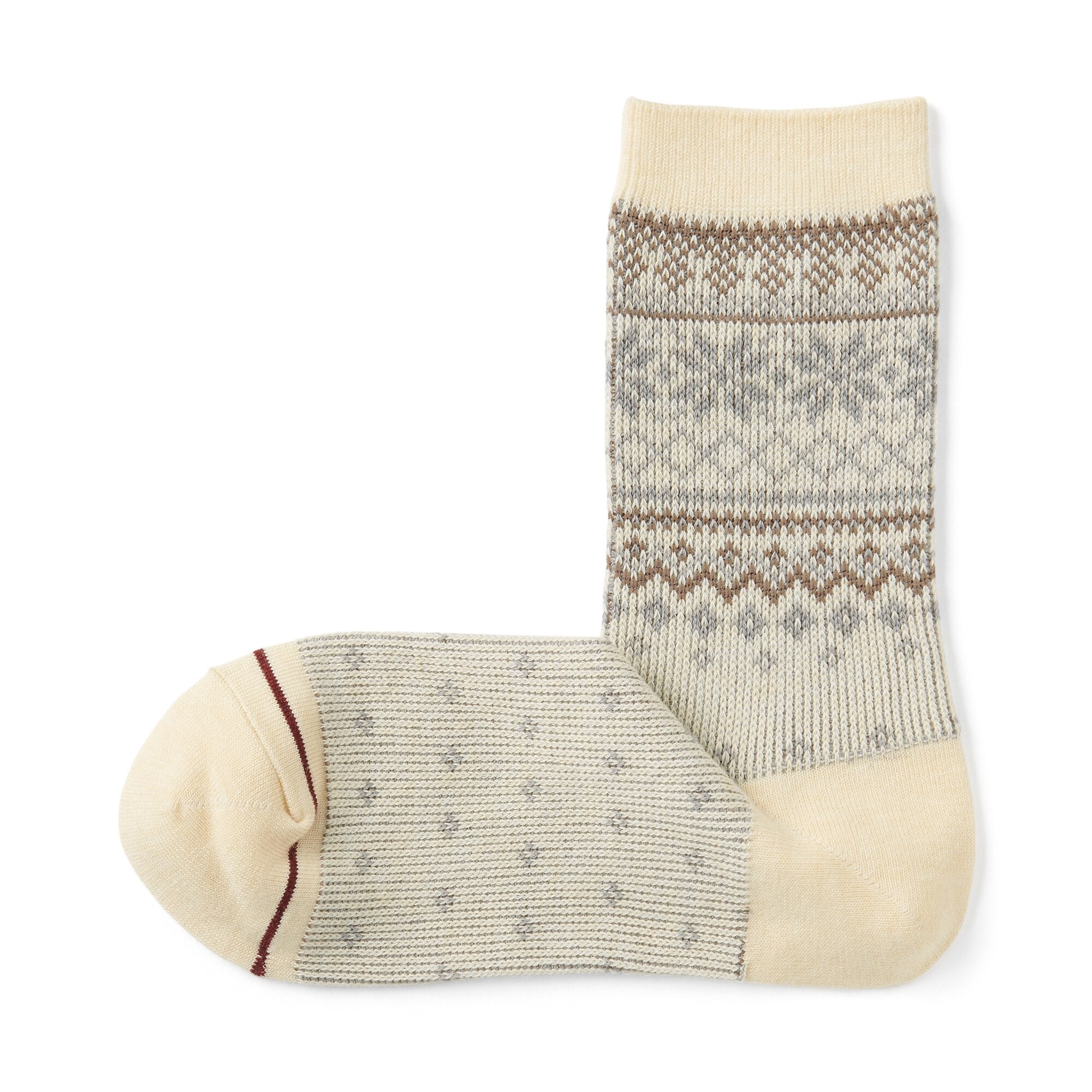 Right Angle Warm Pattern Socks
