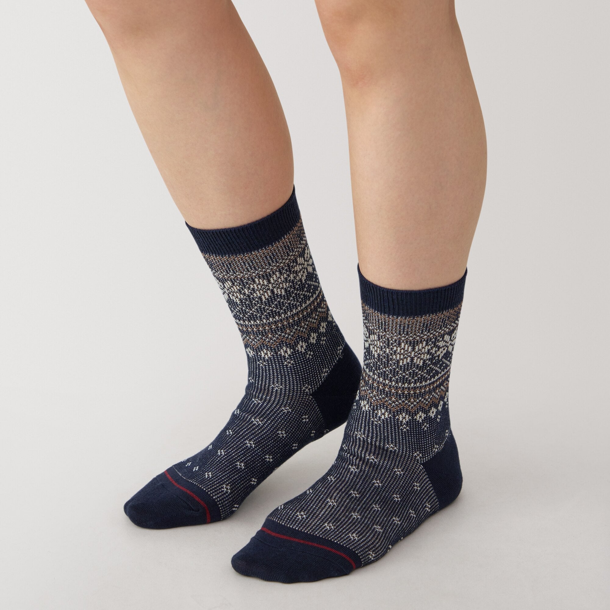Right Angle Warm Pattern Socks
