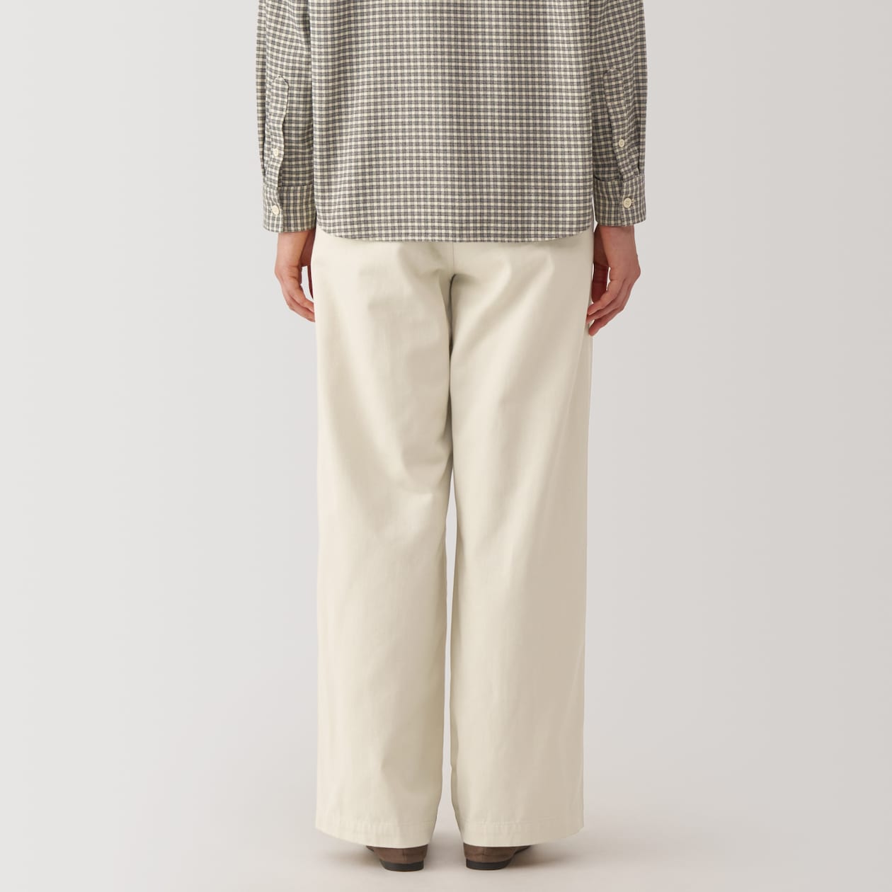 Women's Slub Yarn Chino Darted Wide Pants