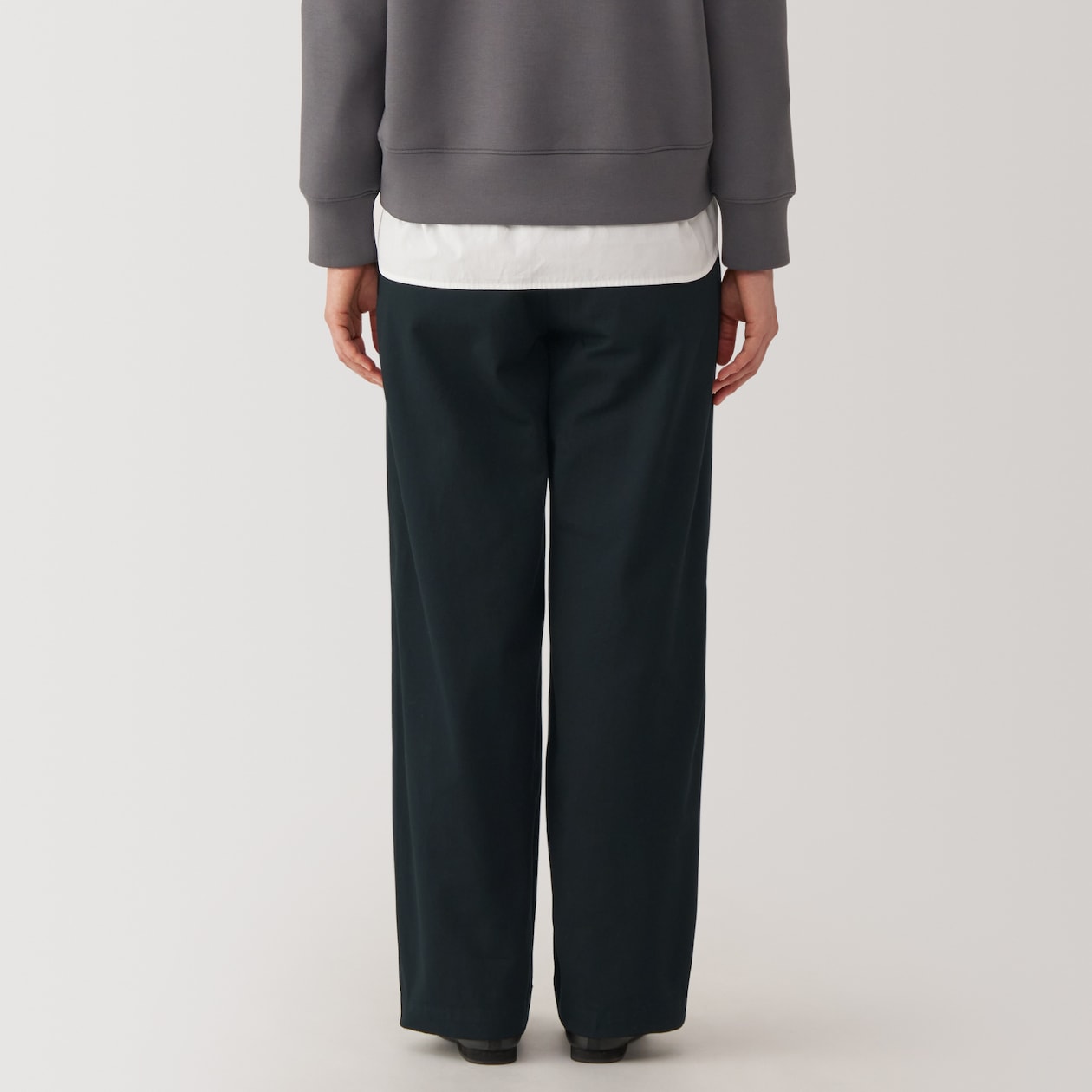 Women's Slub Yarn Chino Darted Wide Pants