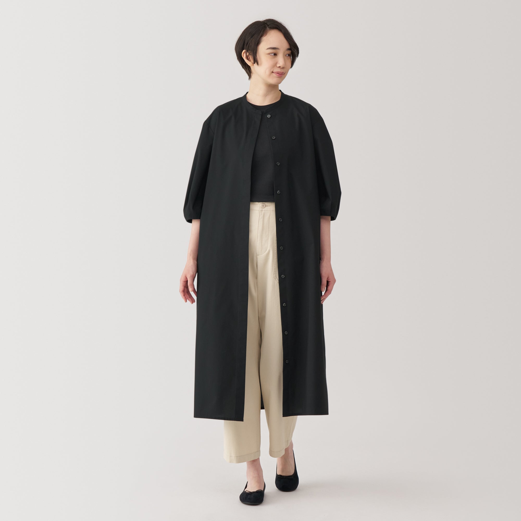 Women's Quick Dry Broadcloth 3/4 Sleeve Dress