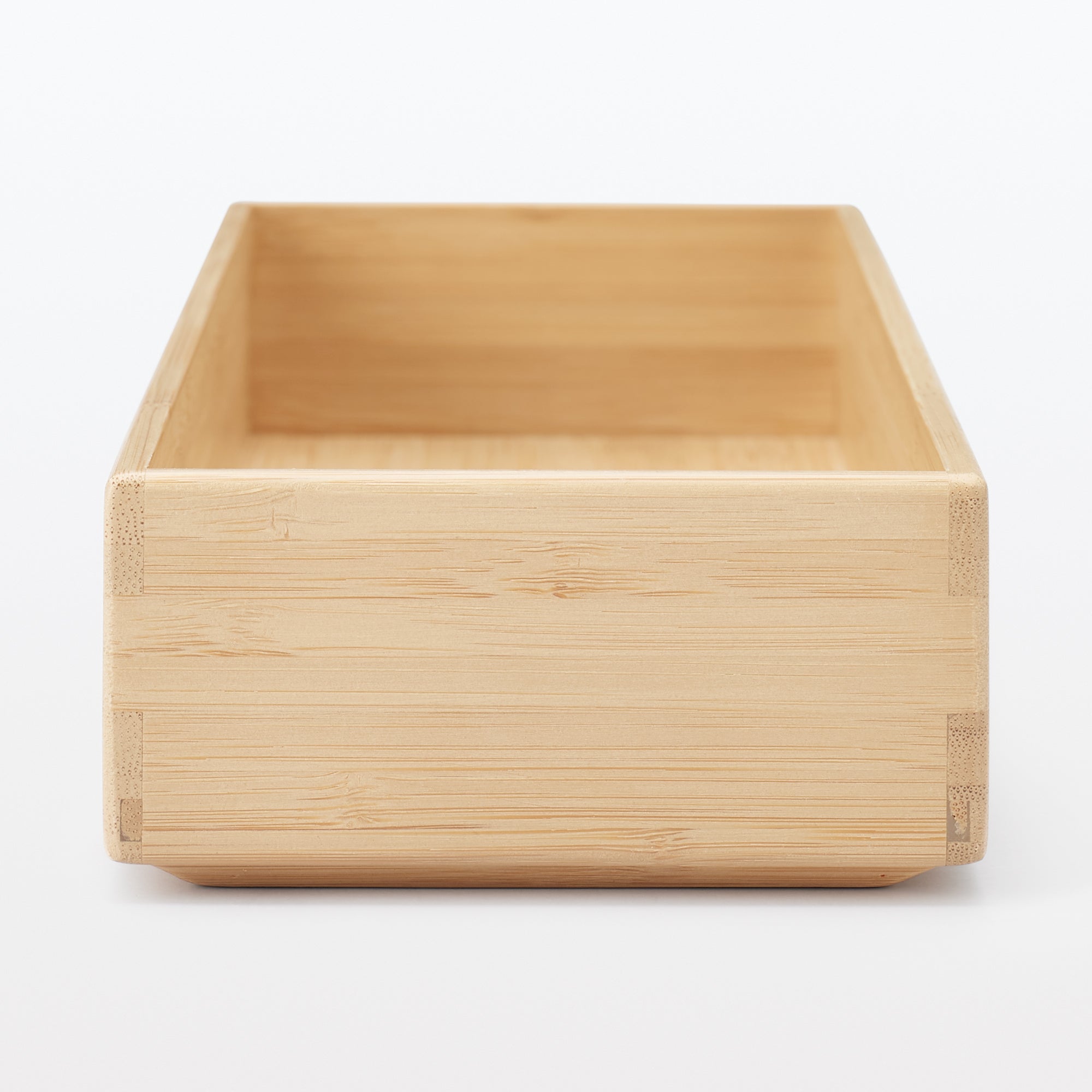 Stackable Bamboo Organiser Box - Large W11.5 x D34 x H5.5 cm