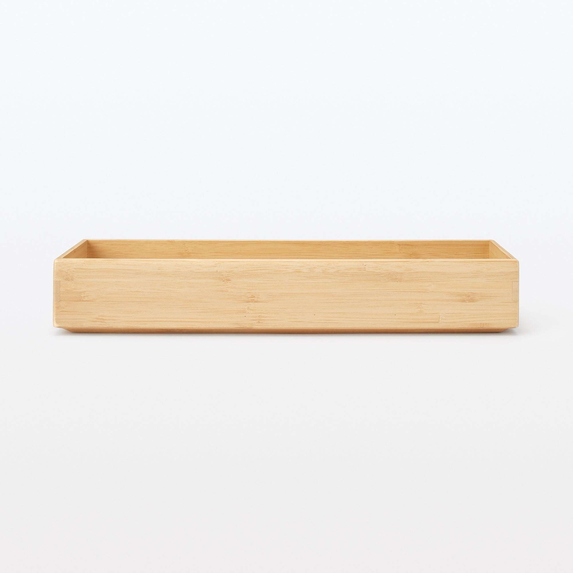Stackable Bamboo Organiser Box - Large W11.5 x D34 x H5.5 cm