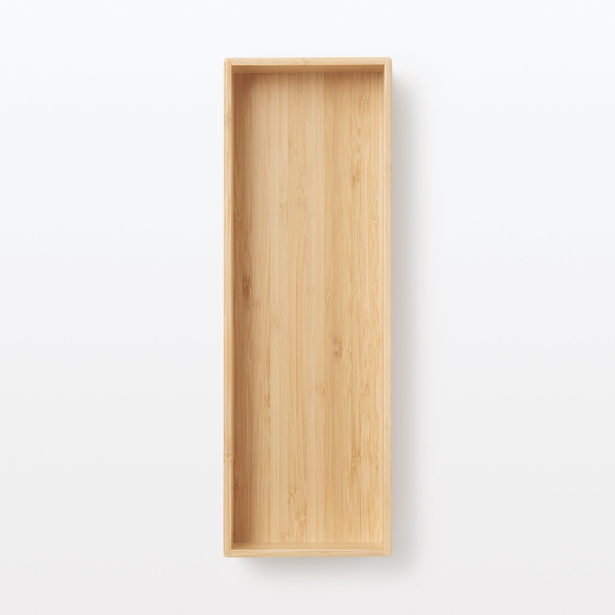 Stackable Bamboo Organiser Box - Large W11.5 x D34 x H5.5 cm