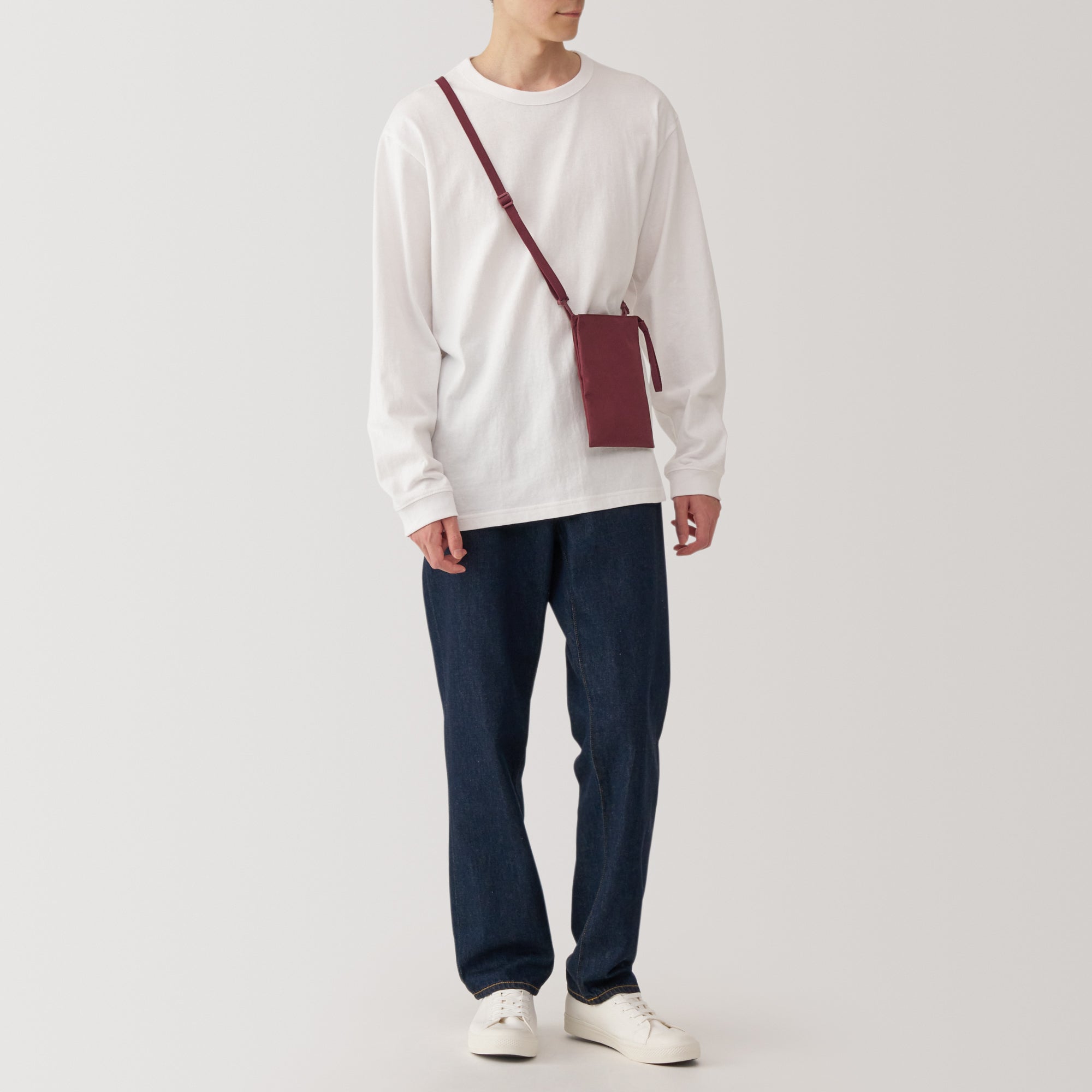 2-Way Water Repellent Mini Sacoche / Crossbody Bag