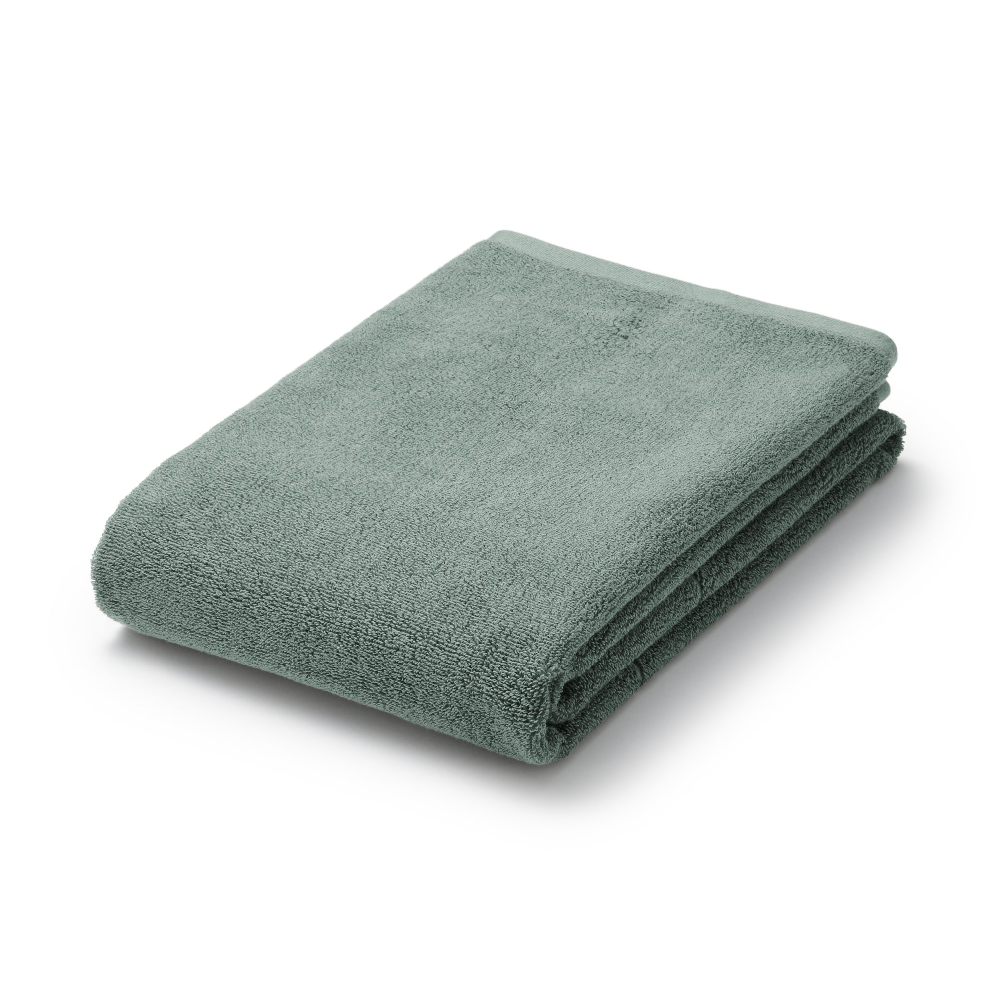 Twin Pile with Loop Bath Towel - Green