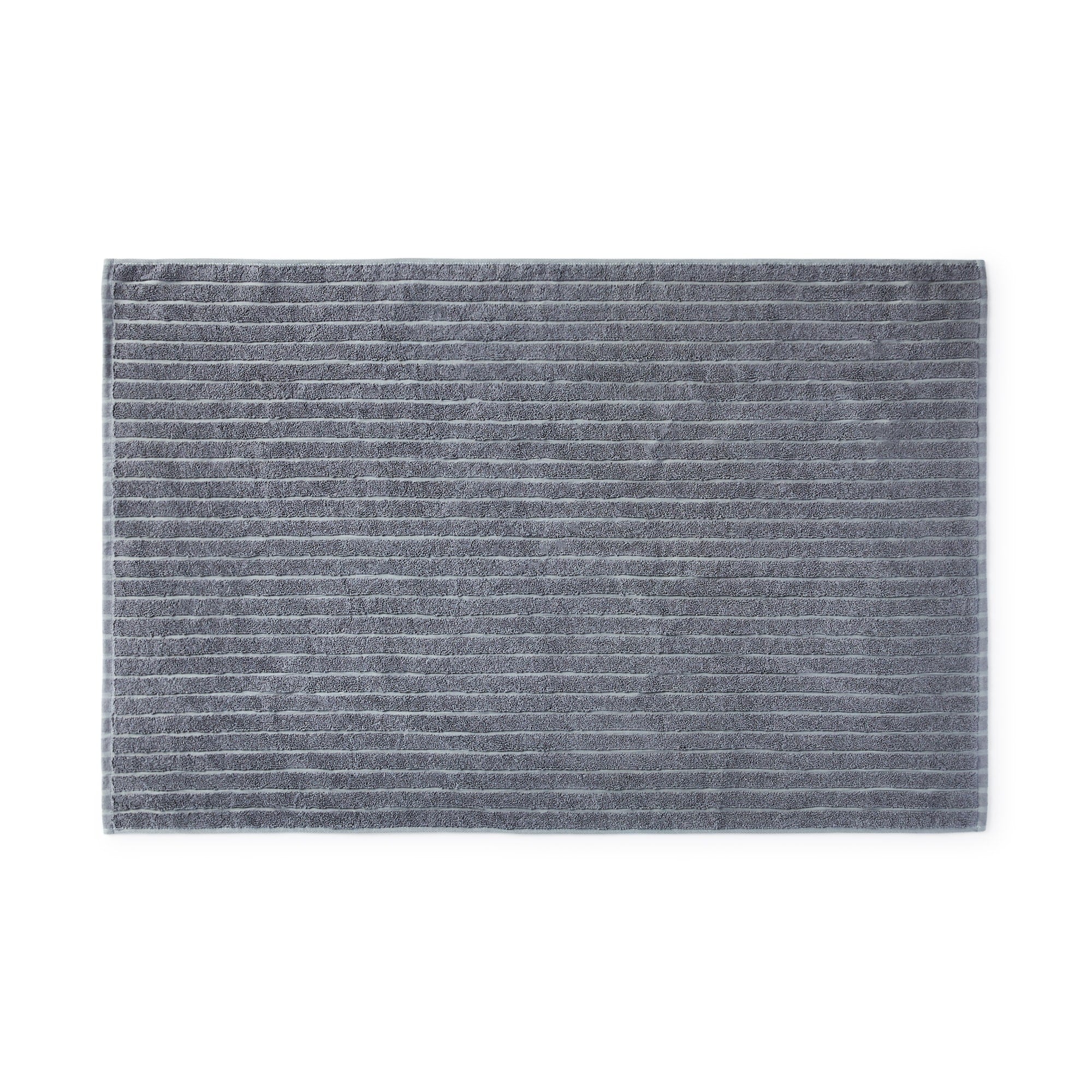 Cotton Linen Bath Mat - W60 x L90 cm - Charcoal Grey