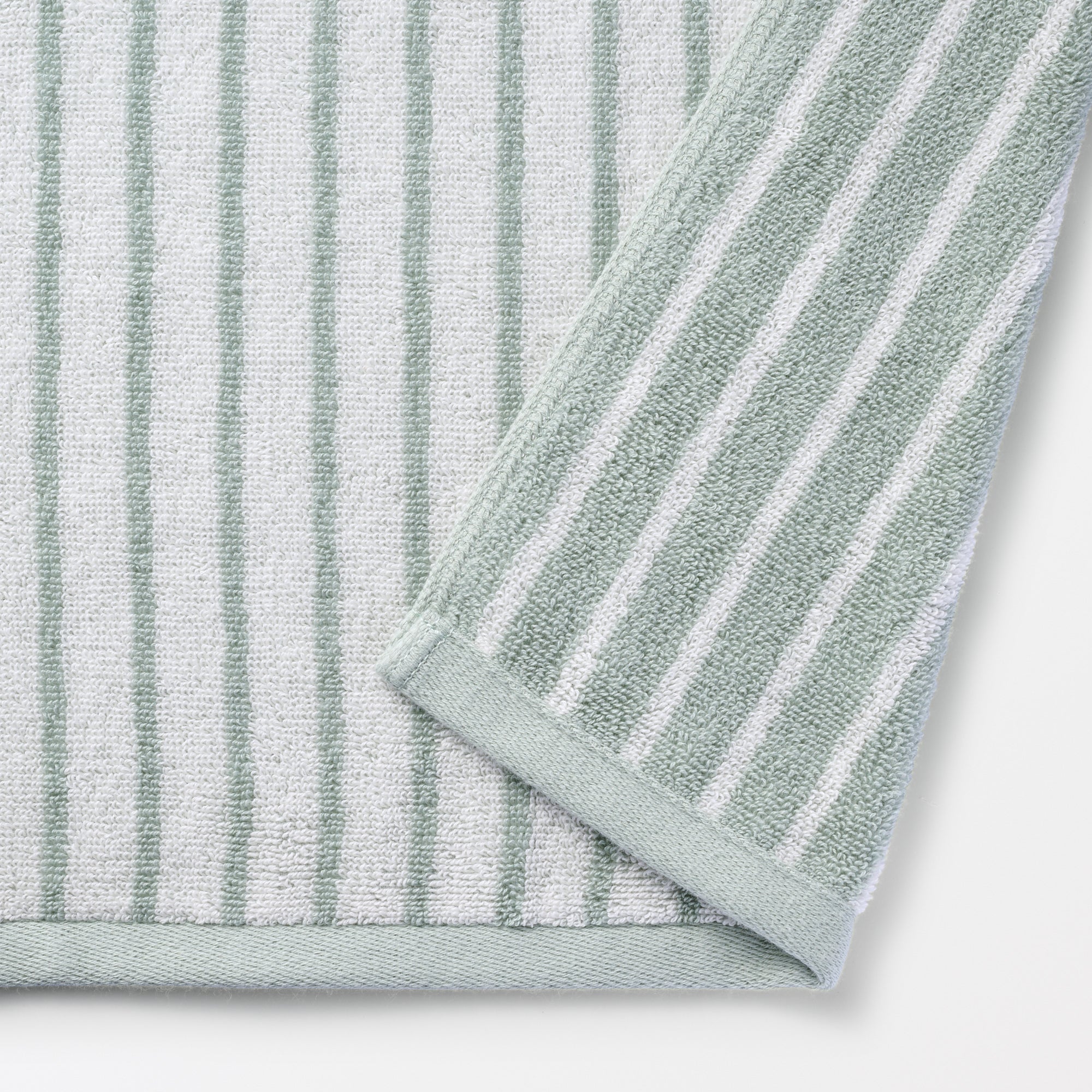 Twin Pile Reversible Stripe Bath Towel