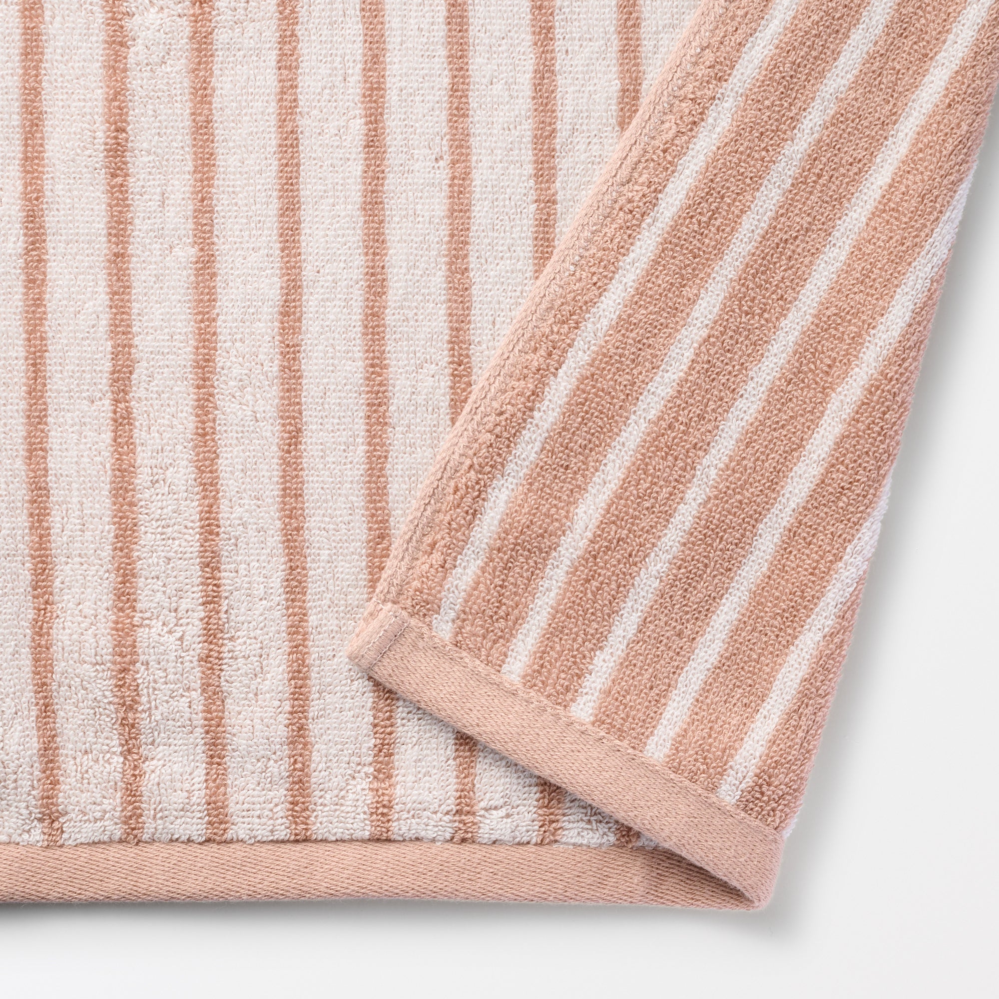Twin Pile Reversible Stripe Face Towel