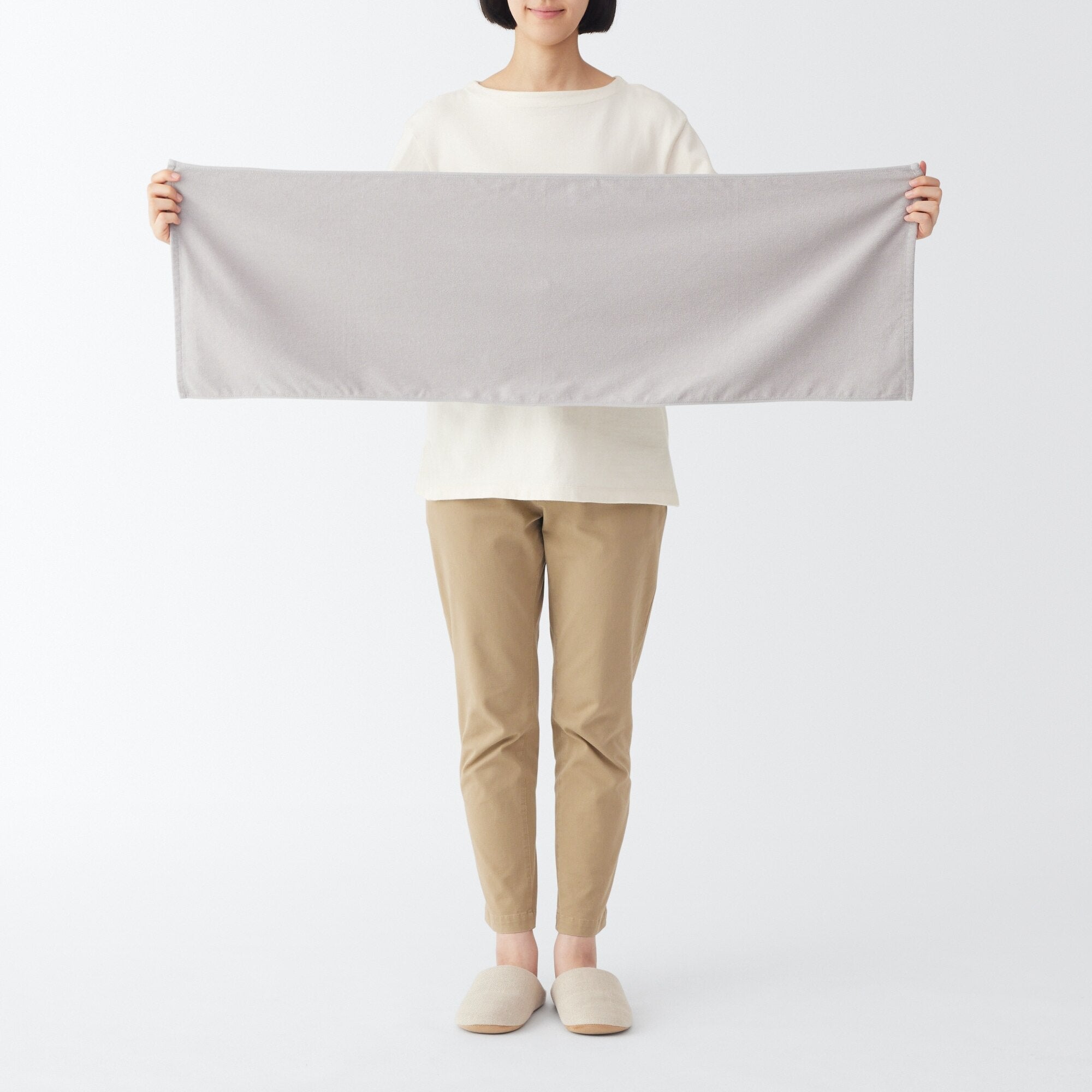 Pile Weave Long Towel (2 Piece Set)