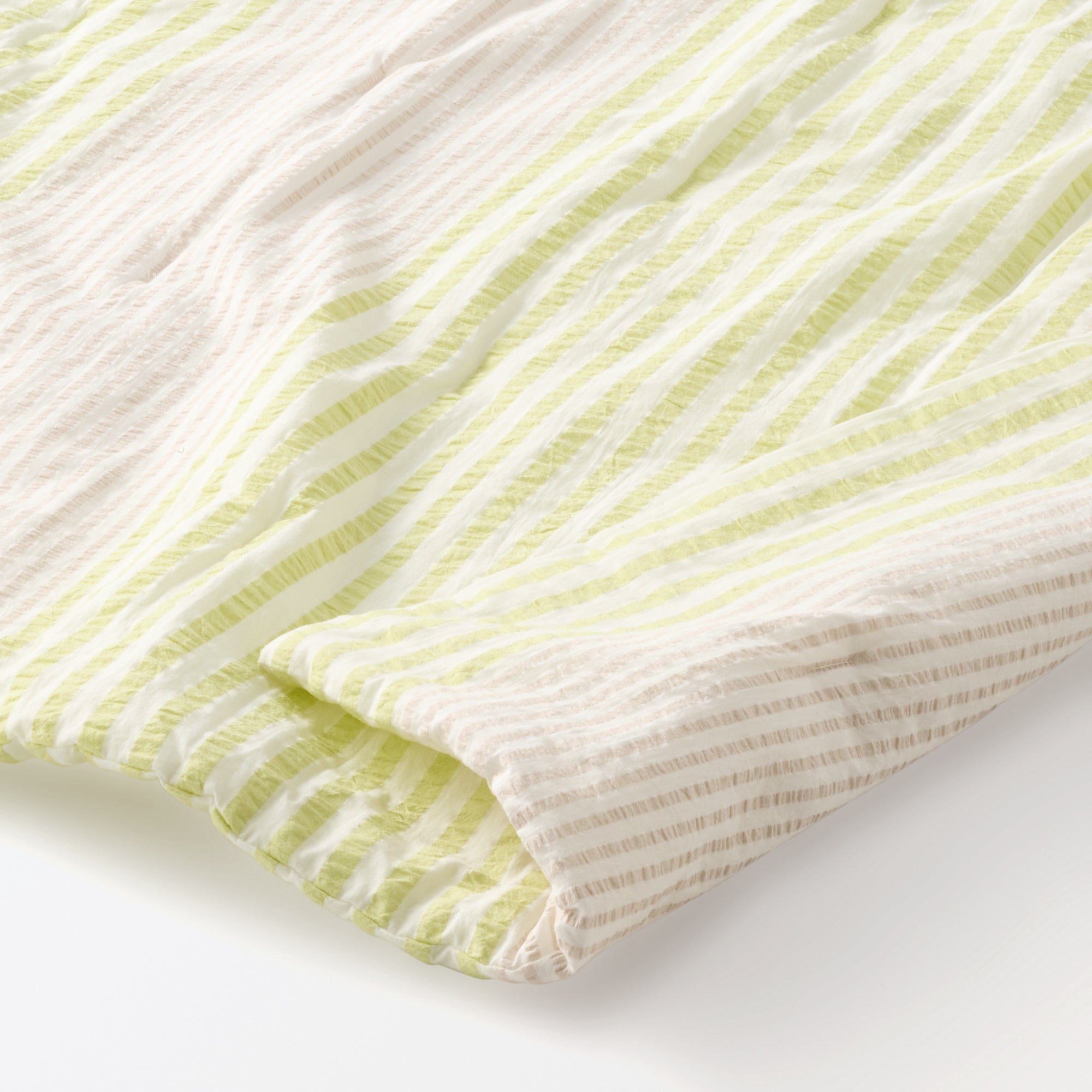 Cotton Seersucker Striped Thin Duvet - Single