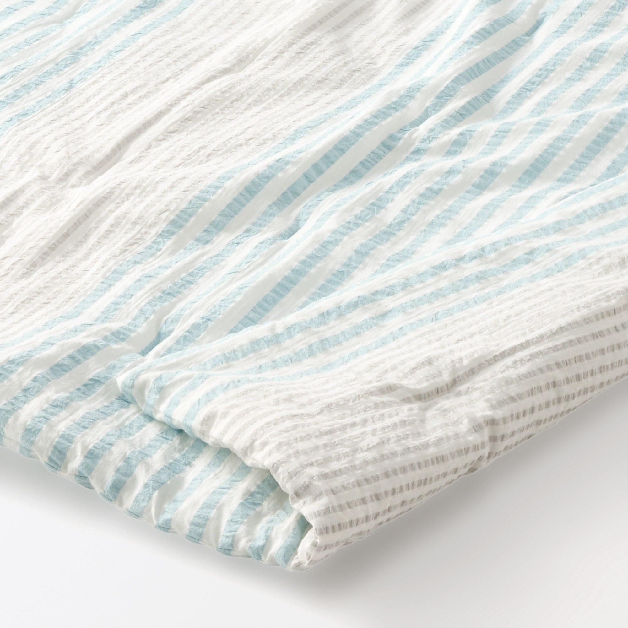Cotton Seersucker Striped Thin Duvet - Double