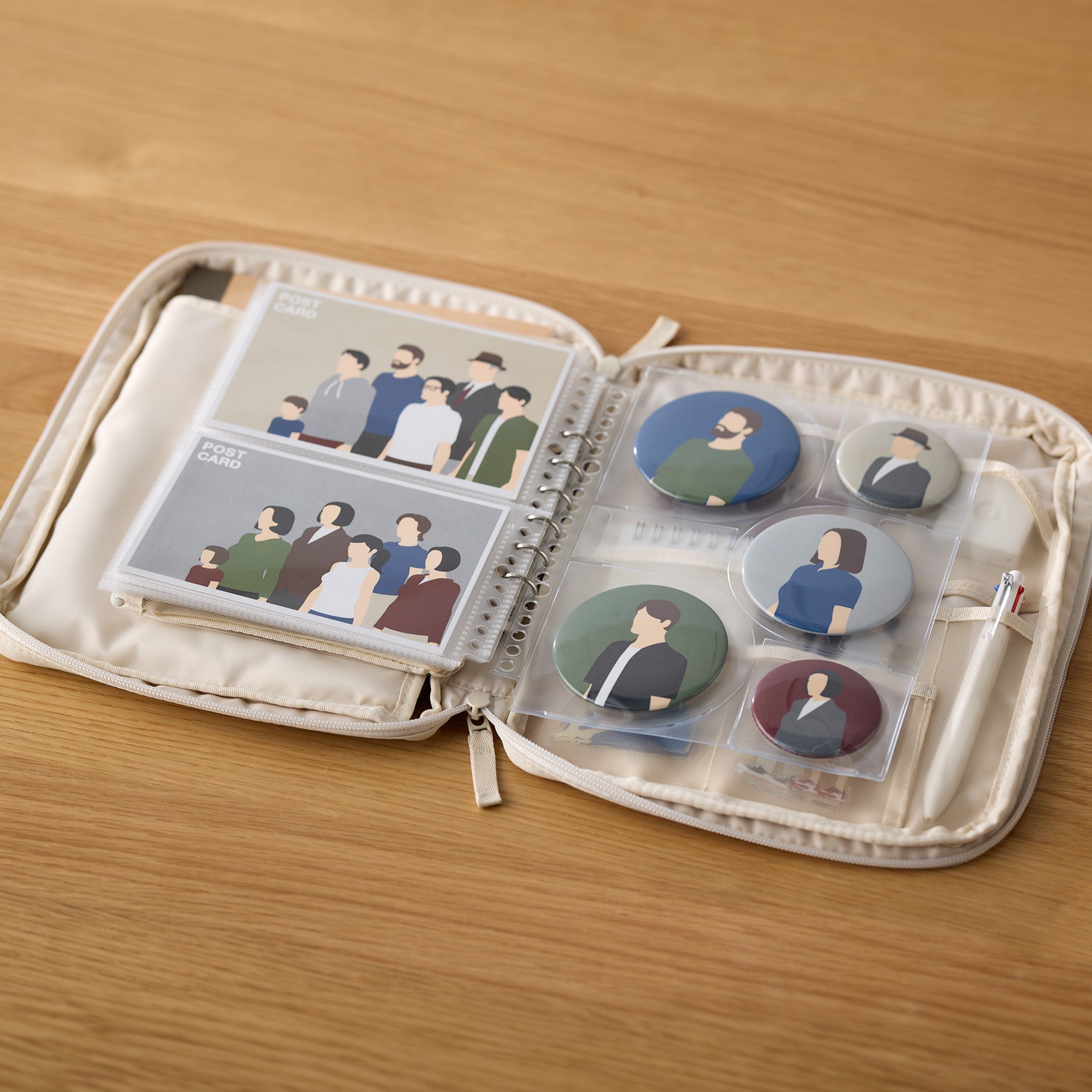 Multi-size 6-Pocket Refill for A5 Wide Organizer