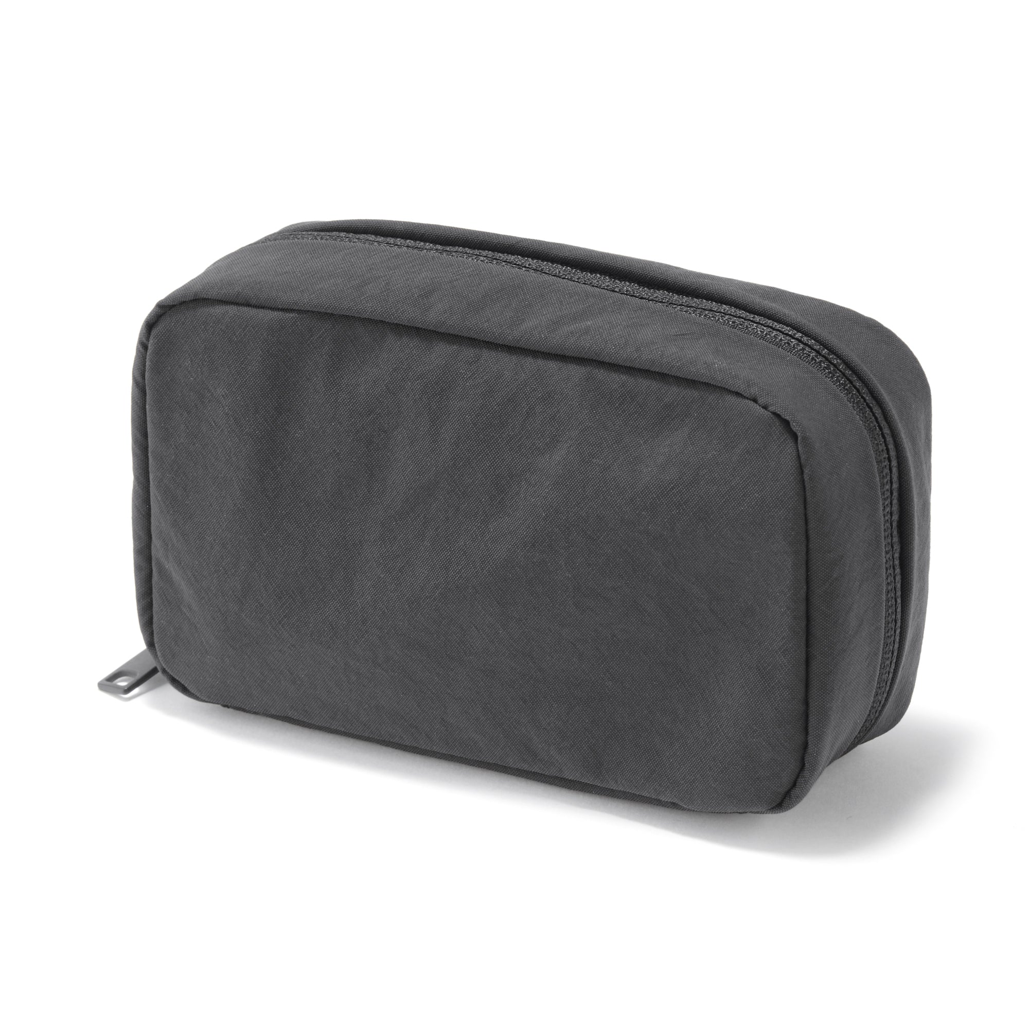 Wrinkled Nylon Wide-Opening Pouch - Medium