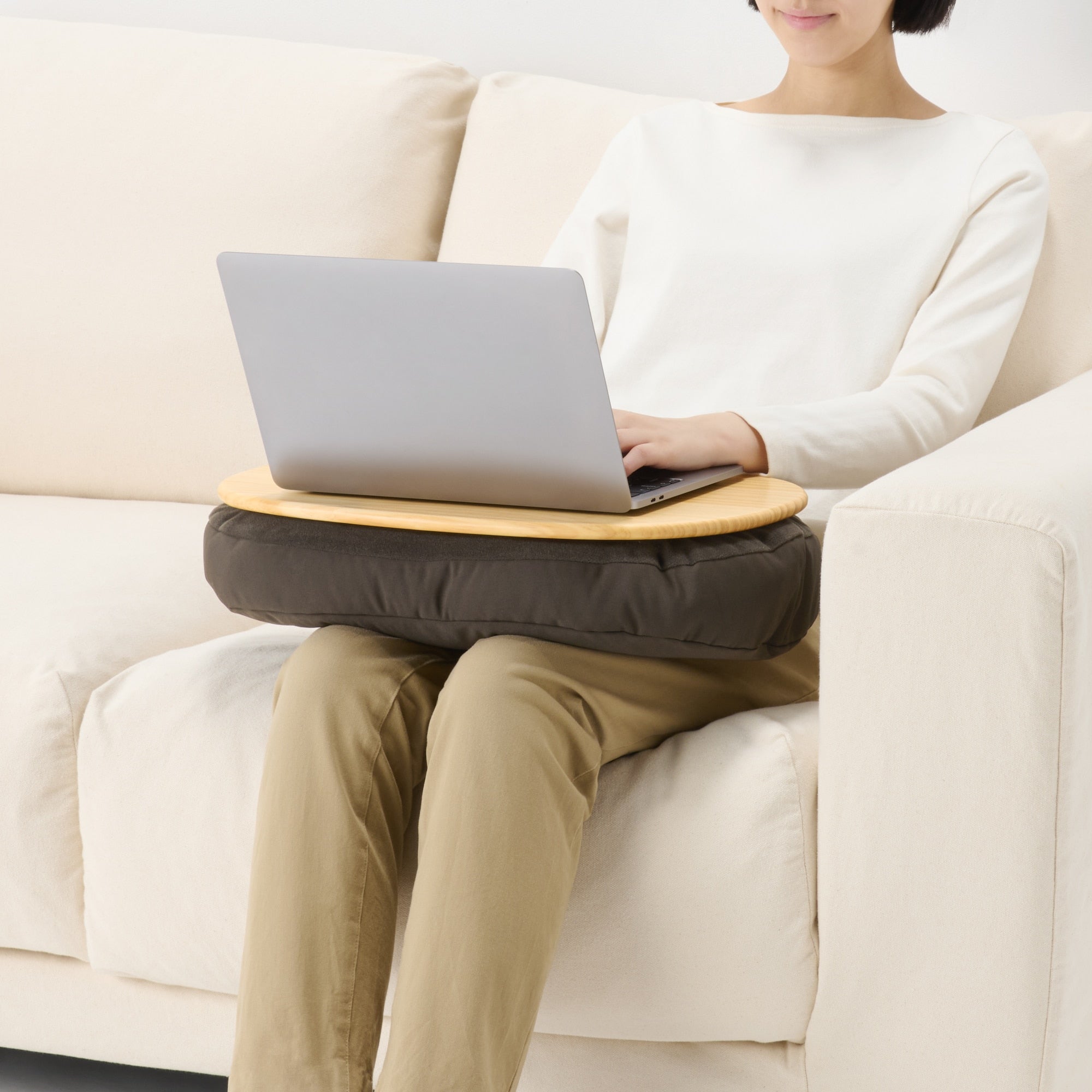 Lap Desk Cushion - Brown