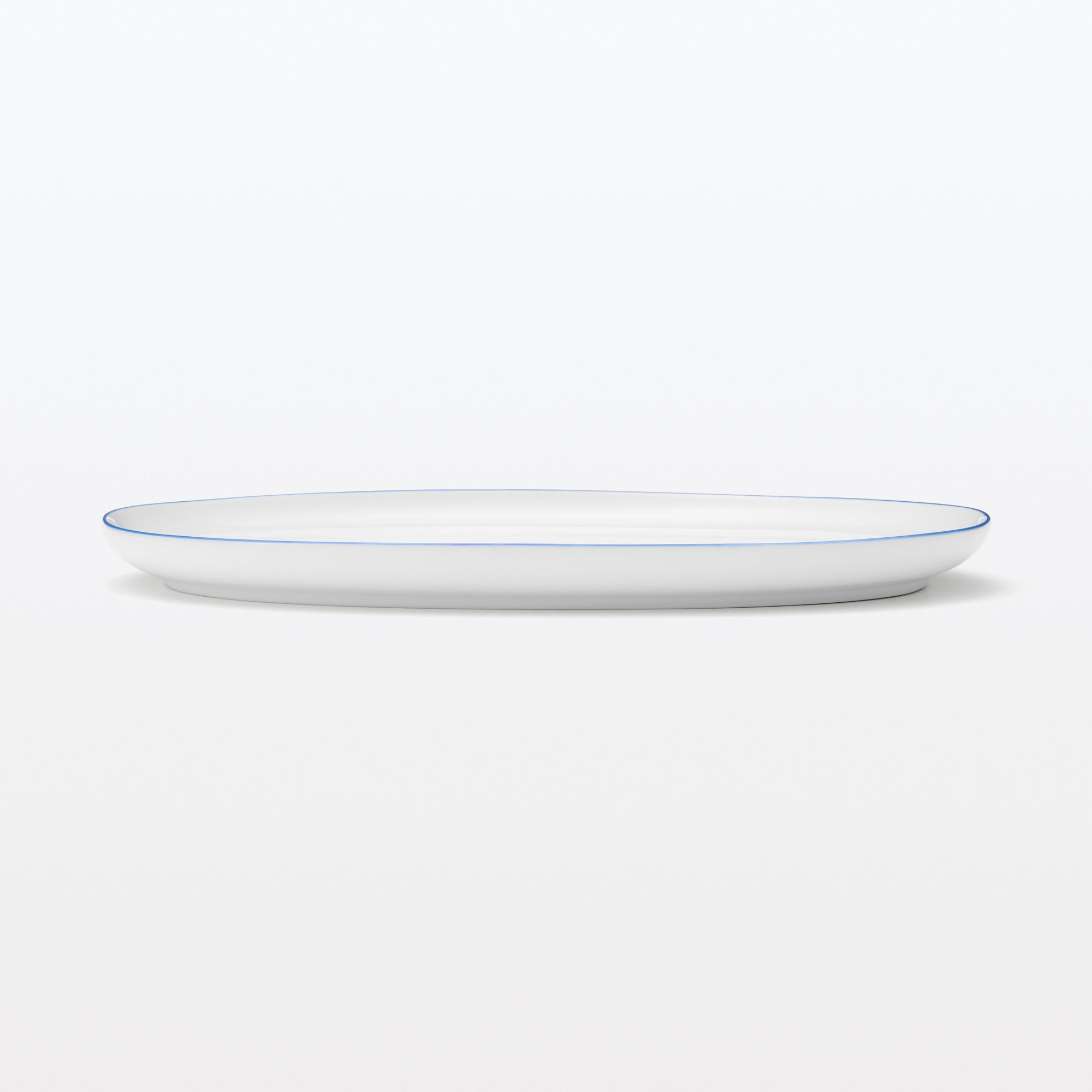 Everyday Tableware Oval Plate Large - Blue Stripe
