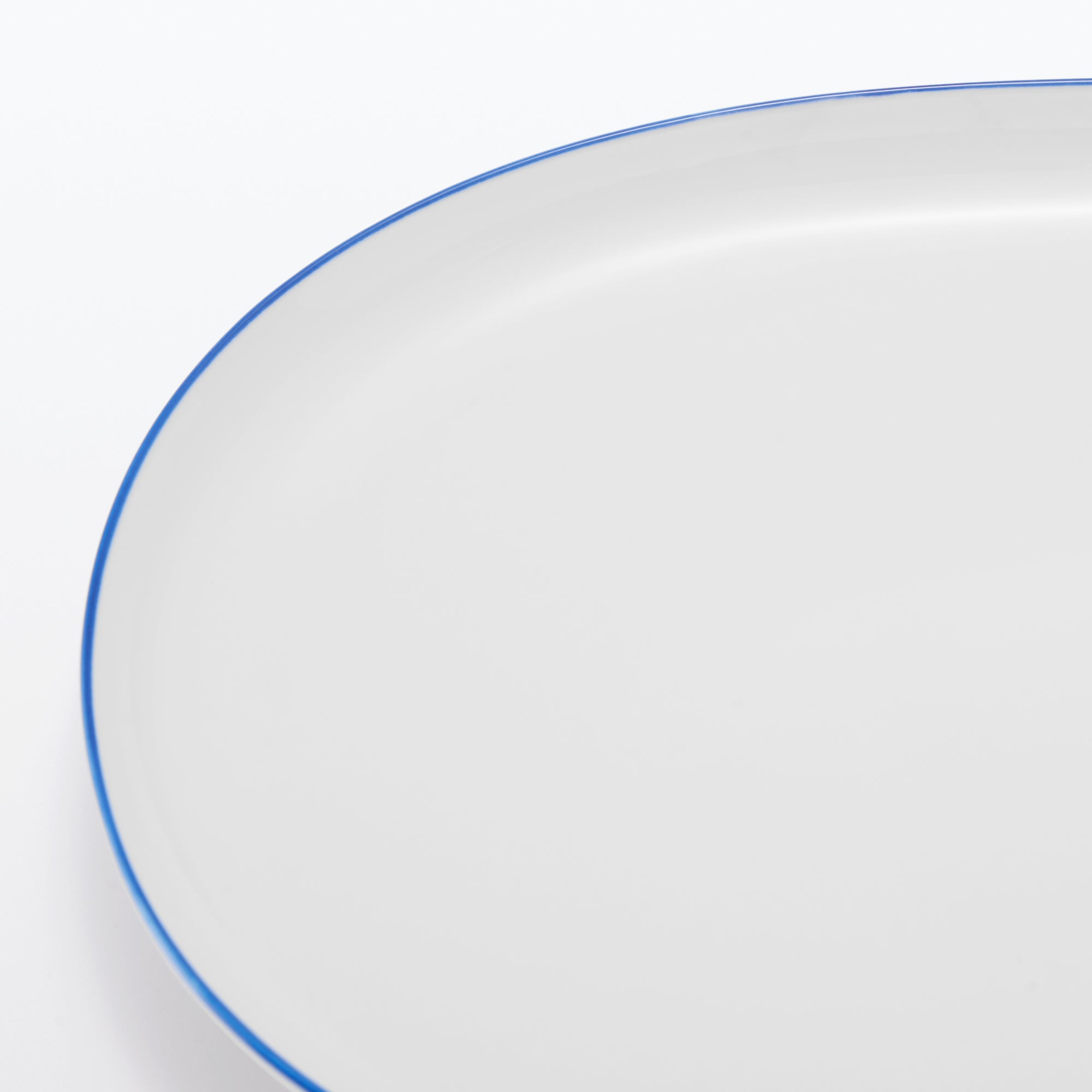 Everyday Tableware Oval Plate Large - Blue Stripe