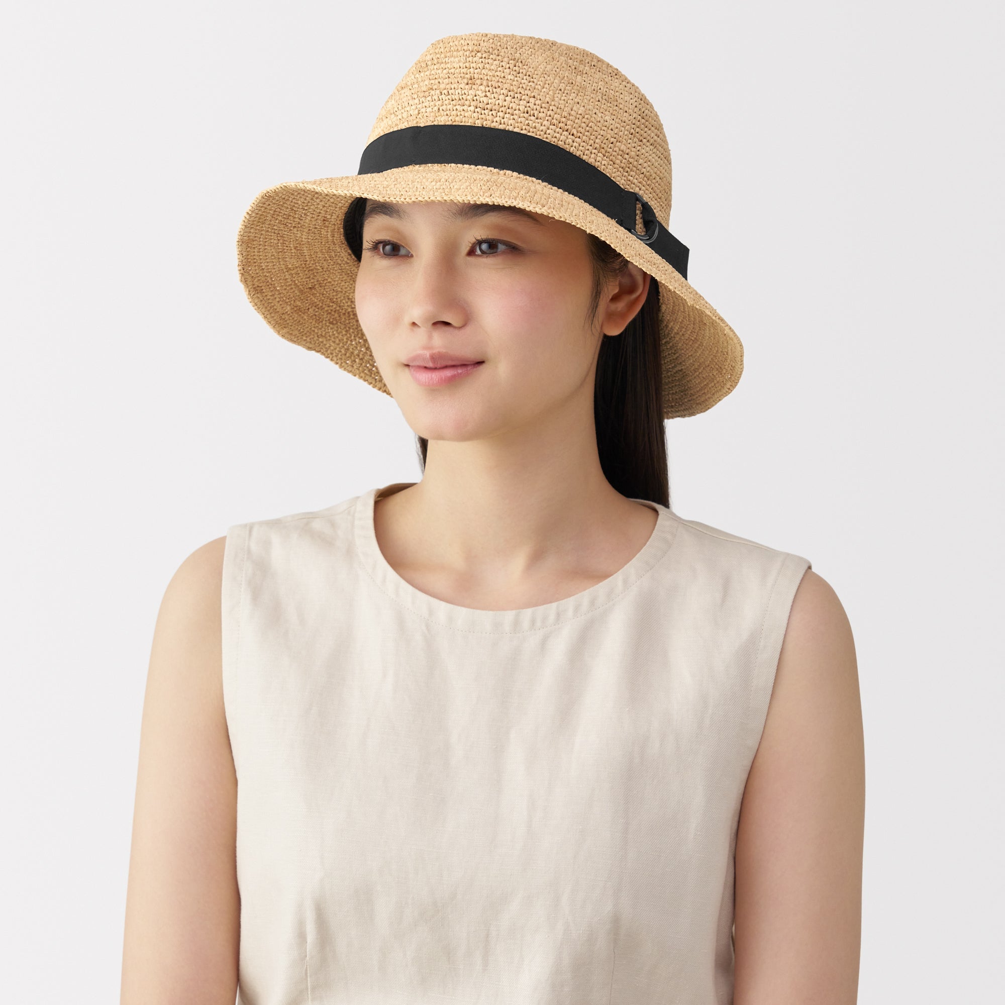 Raffia Foldable Fedora Hat