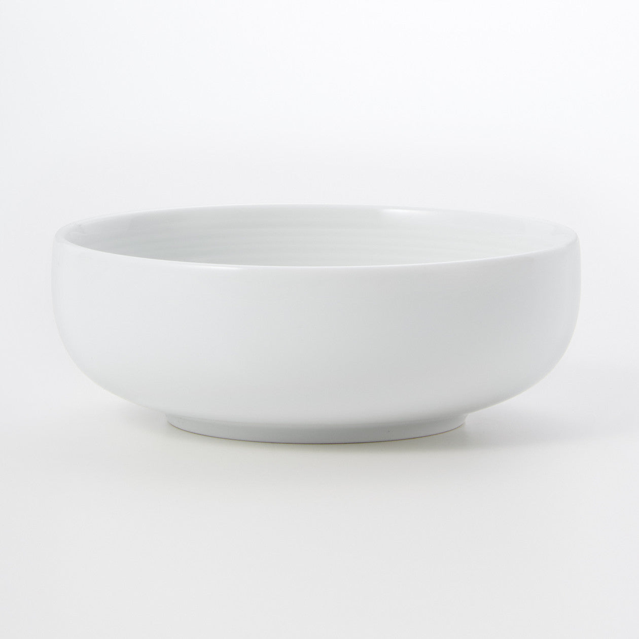 White Porcelain Shallow Bowl