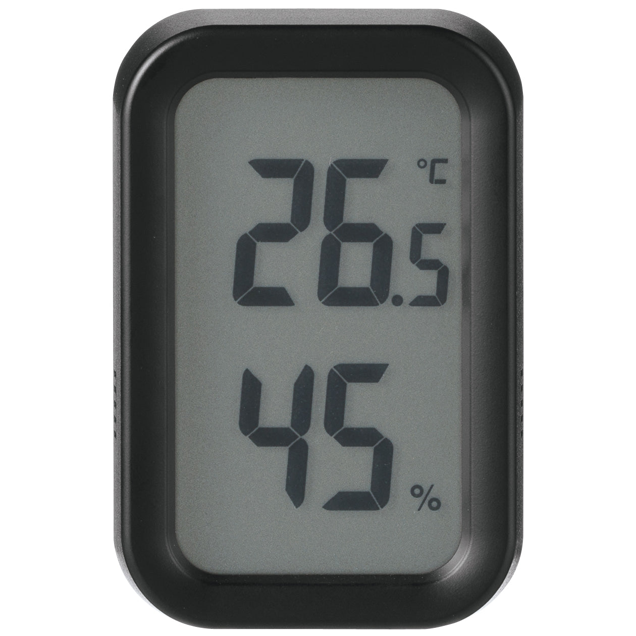 Digital Temperature and Humidity Meter - Black