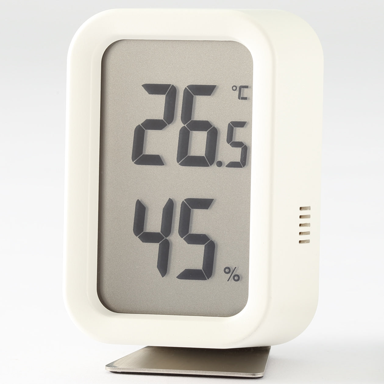 Digital Temperature and Humidity Meter - White