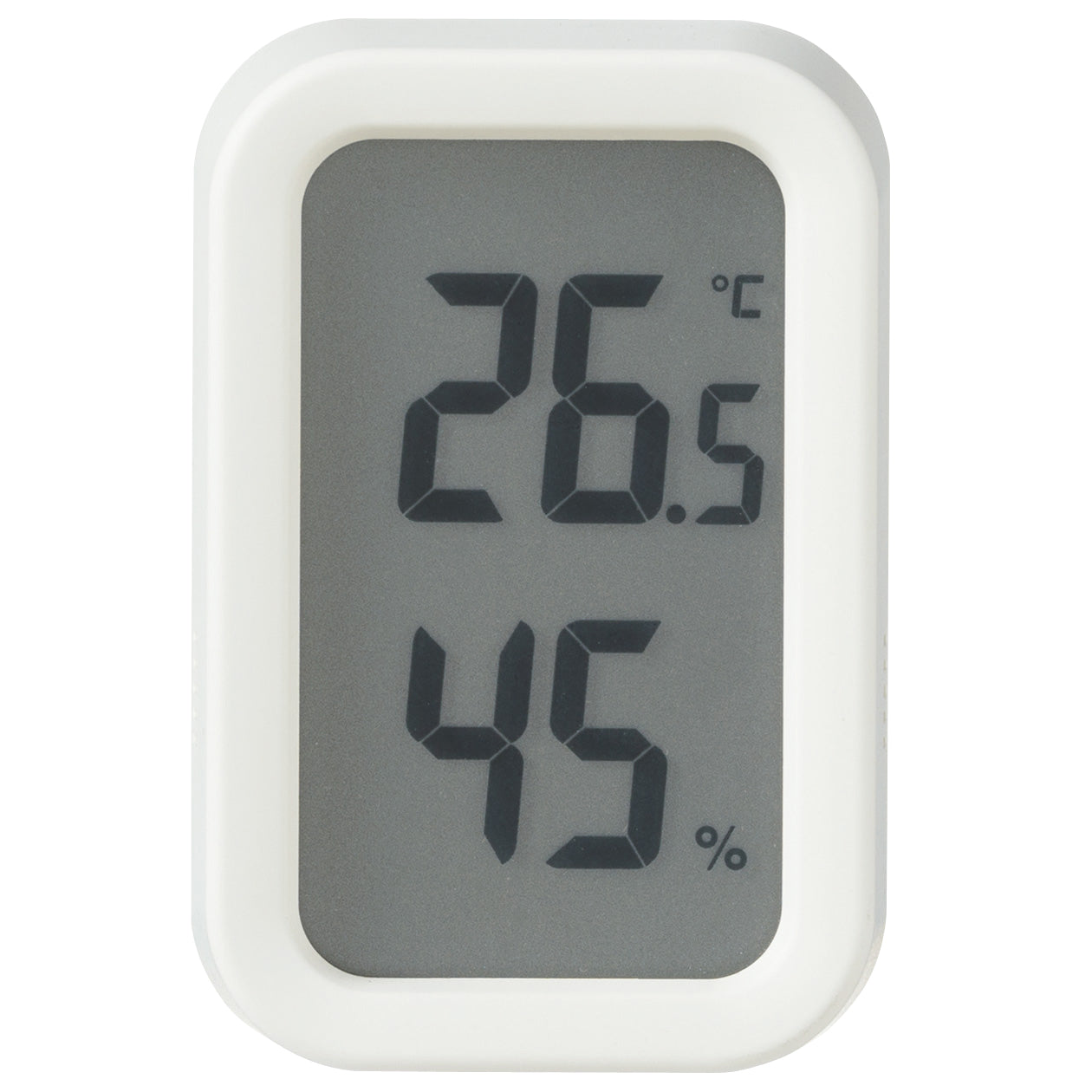 Digital Temperature and Humidity Meter - White
